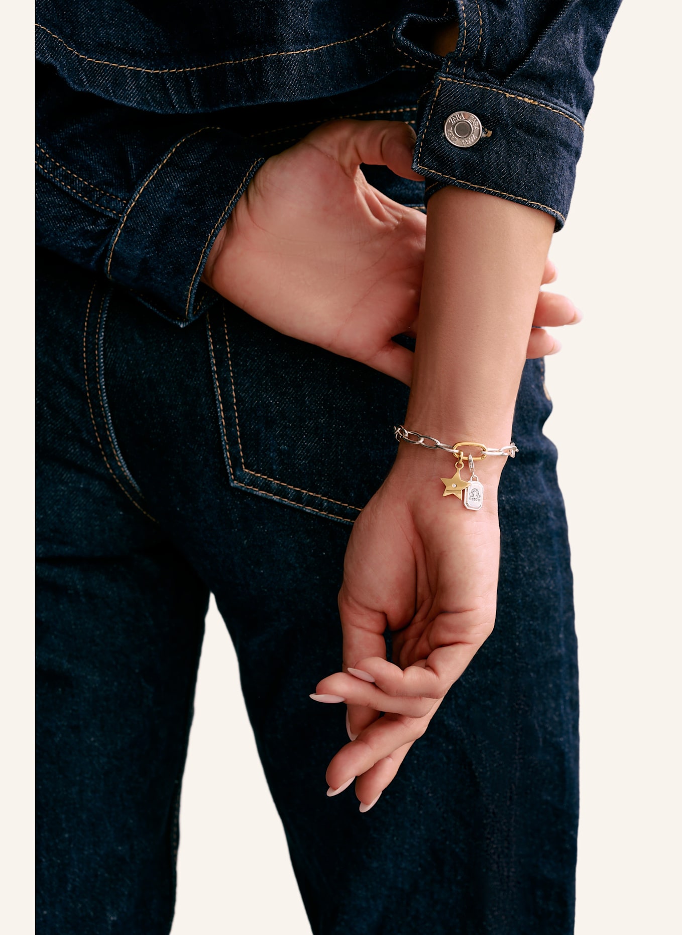 THOMAS SABO Charm-Armband: SILBER/ GOLD