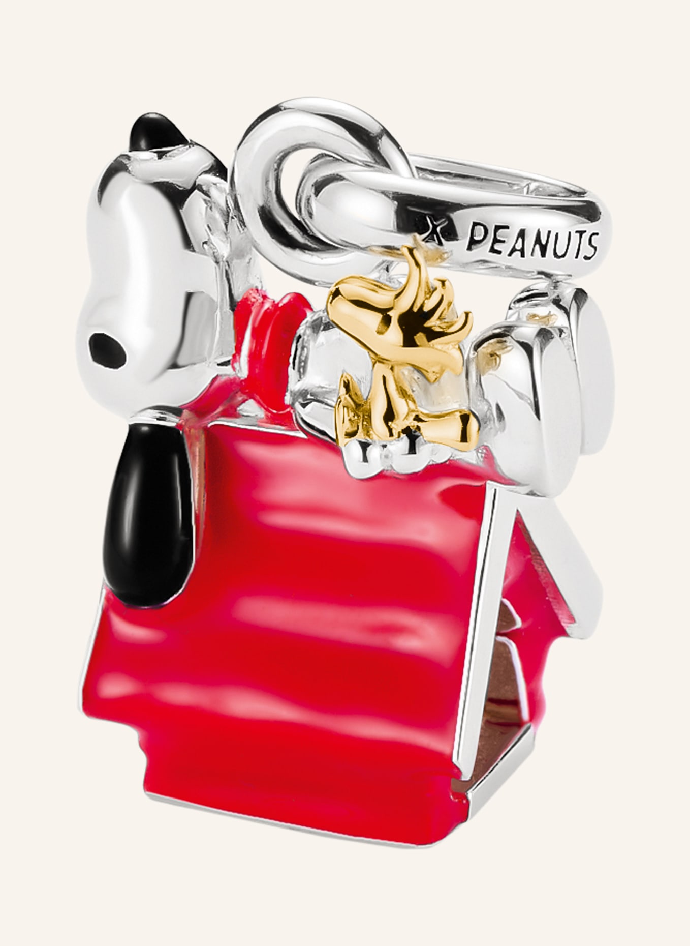 THOMAS SABO Charm-Anhänger: GOLD/ SCHWARZ/ ROT