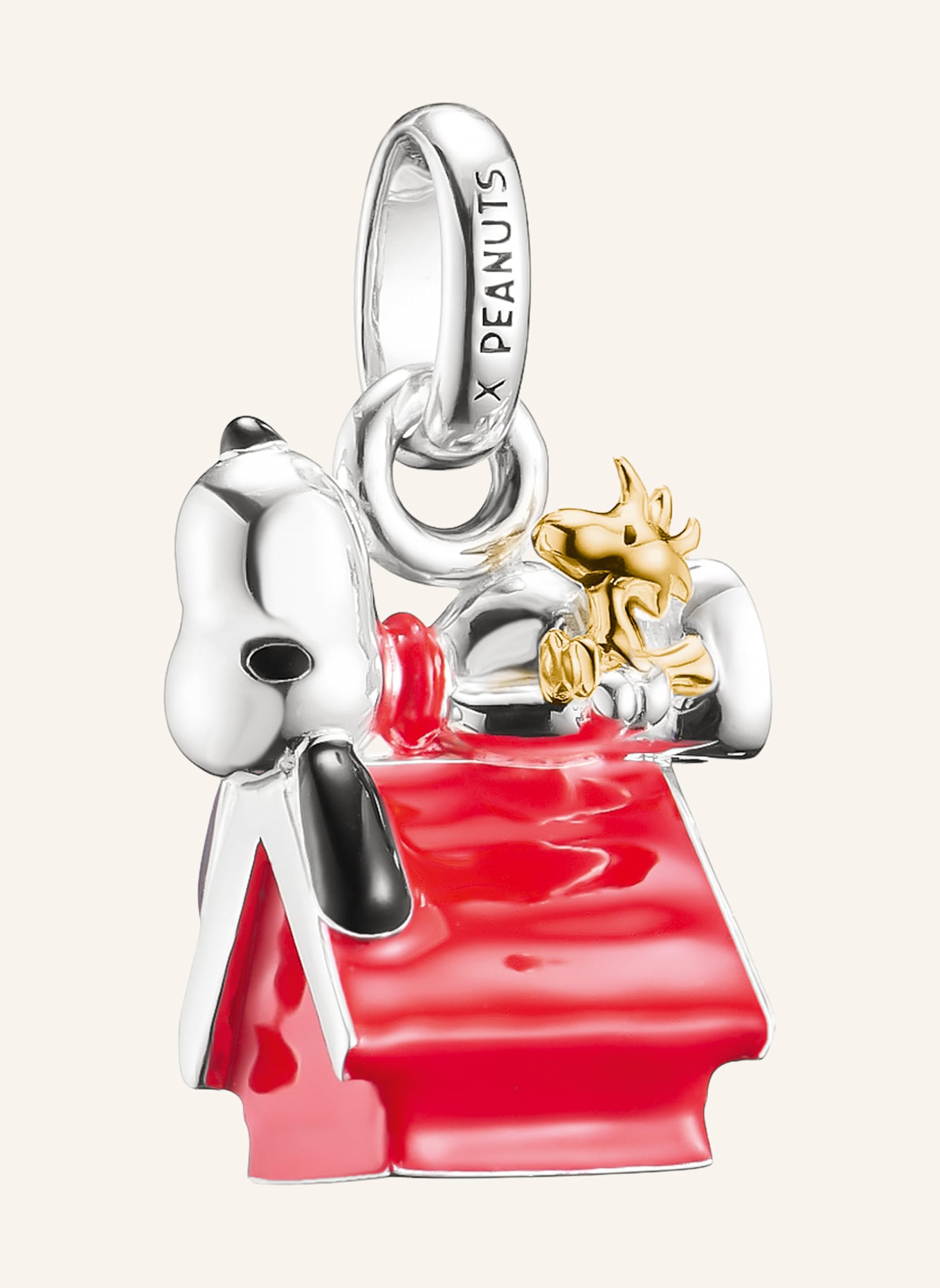 THOMAS SABO Charm-Anhänger: GOLD/ SCHWARZ/ ROT