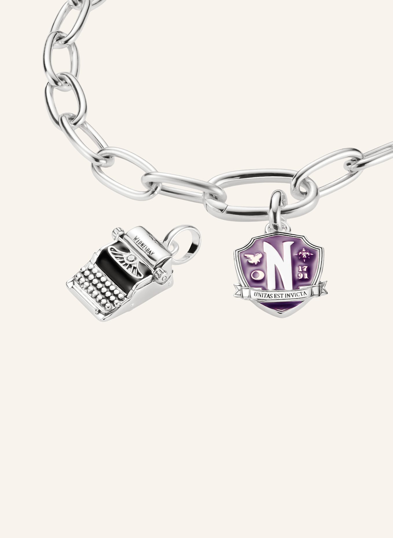 THOMAS SABO Charm-Anhänger: SILBER/ SCHWARZ