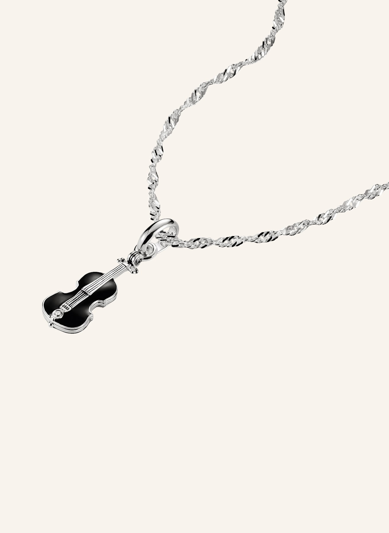 THOMAS SABO Kette: SILBER/ SCHWARZ/ WEISS