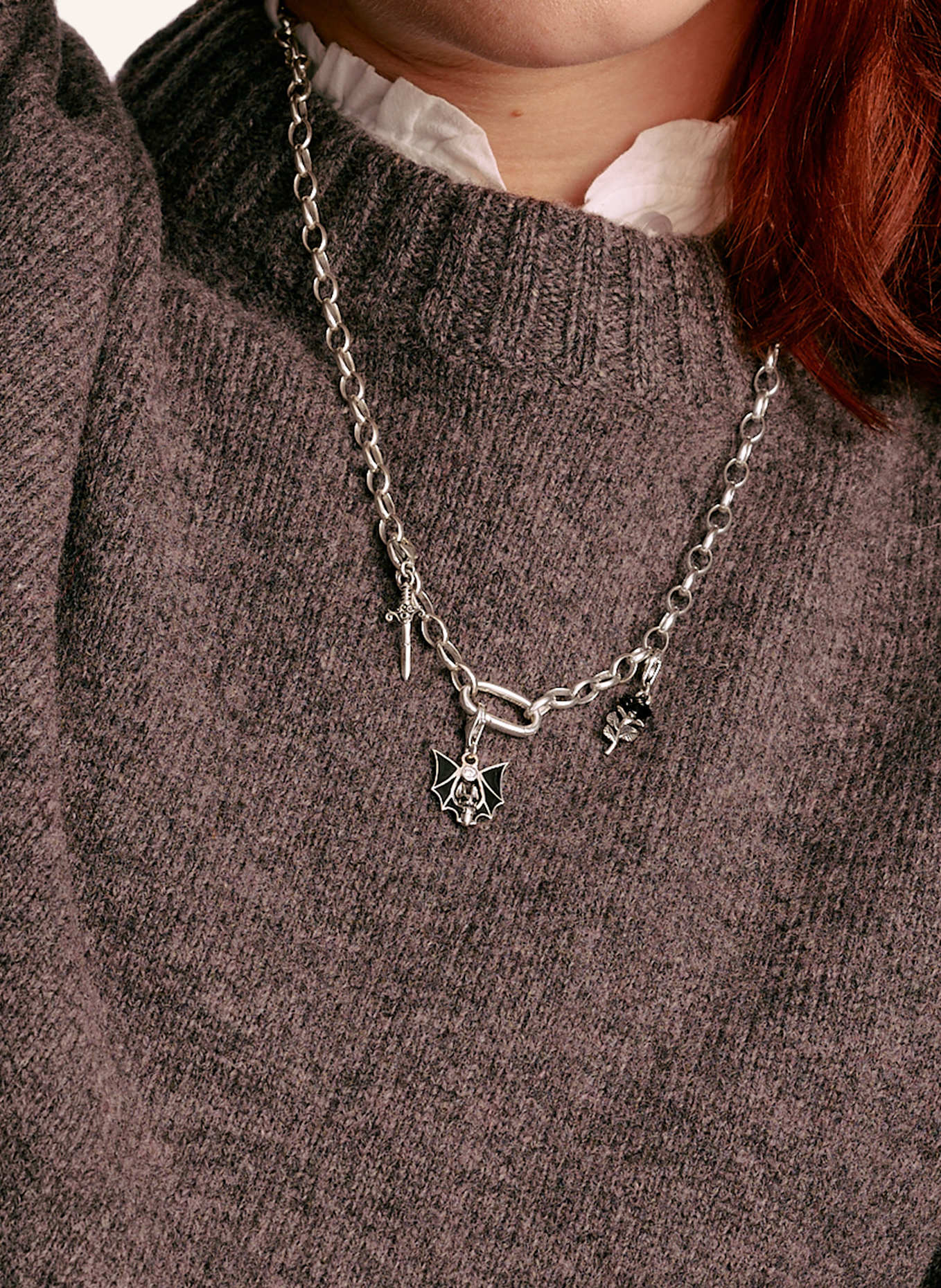 THOMAS SABO Charm-Anhänger: SILBER/ SCHWARZ