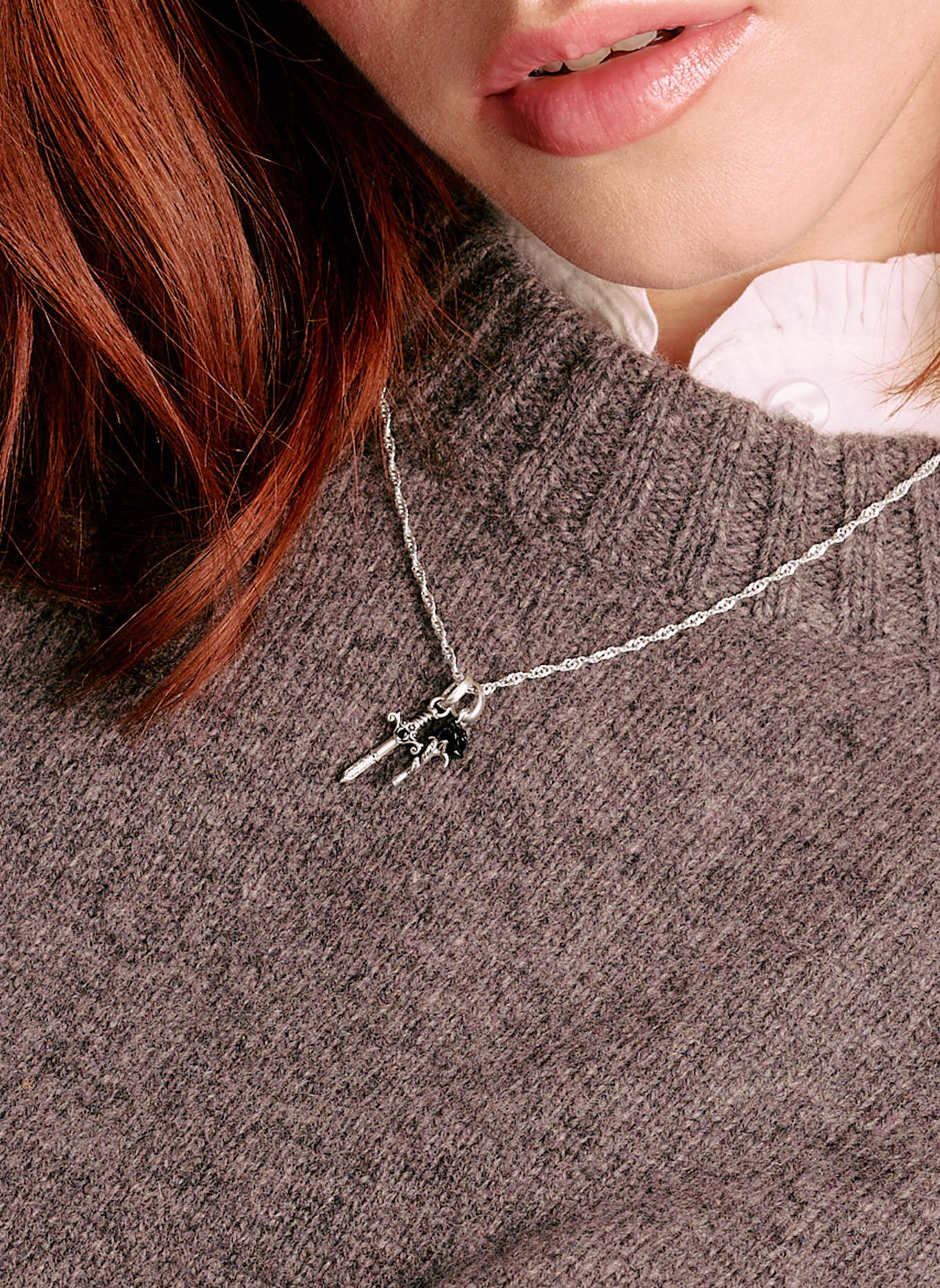 THOMAS SABO Kette: SILBER / SCHWARZ / WEISS