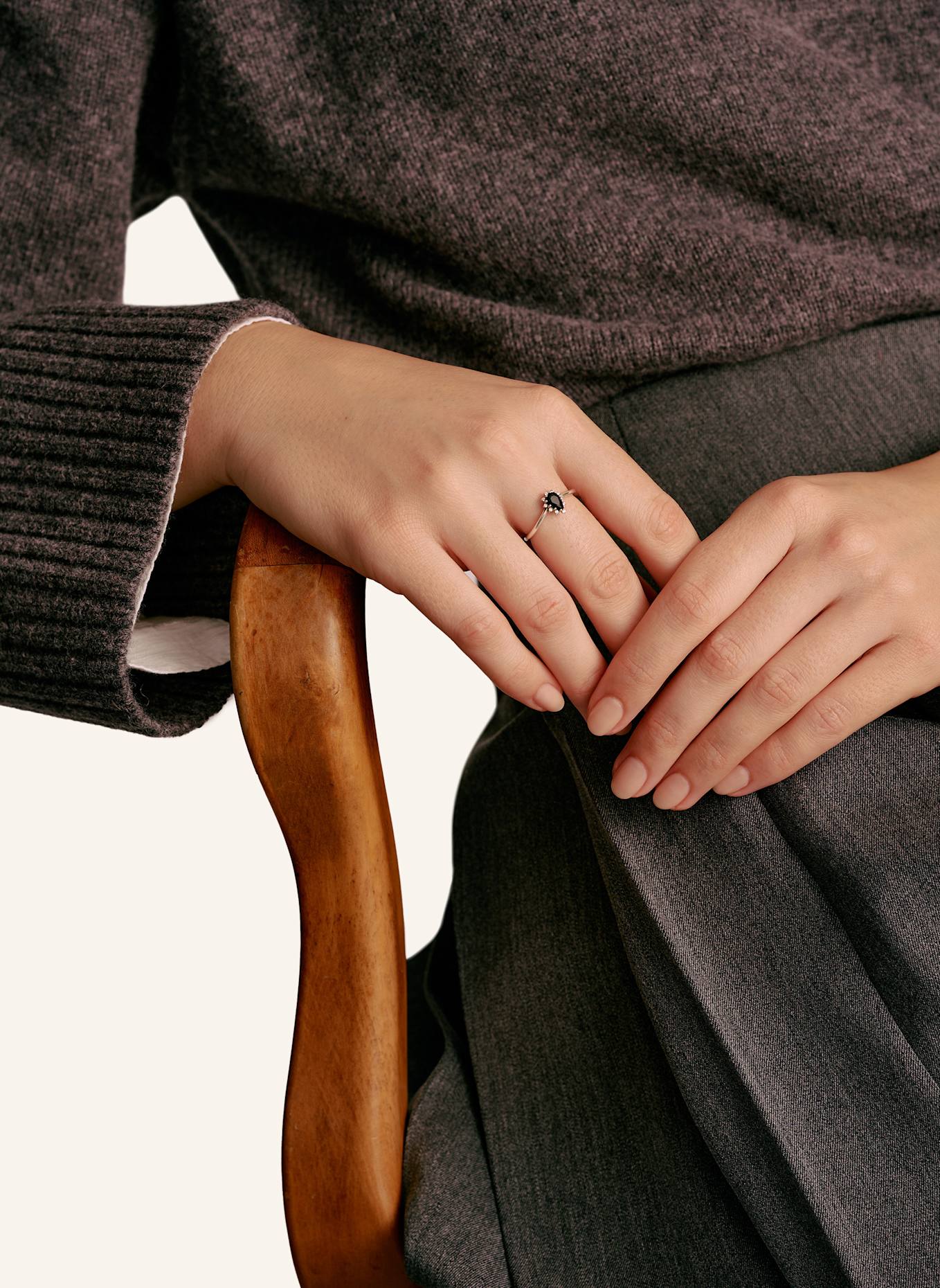 THOMAS SABO Ring: SILBER/ SCHWARZ/ WEISS