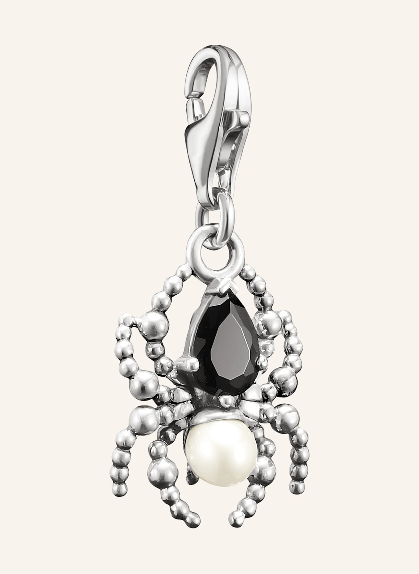 THOMAS SABO Charm-Anhänger: SILBER/ SCHWARZ/ WEISS