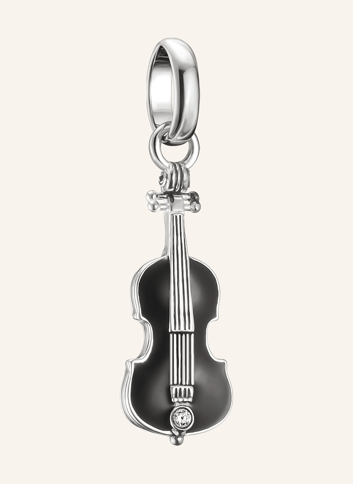 THOMAS SABO Charm-Anhänger: SILBER/ SCHWARZ