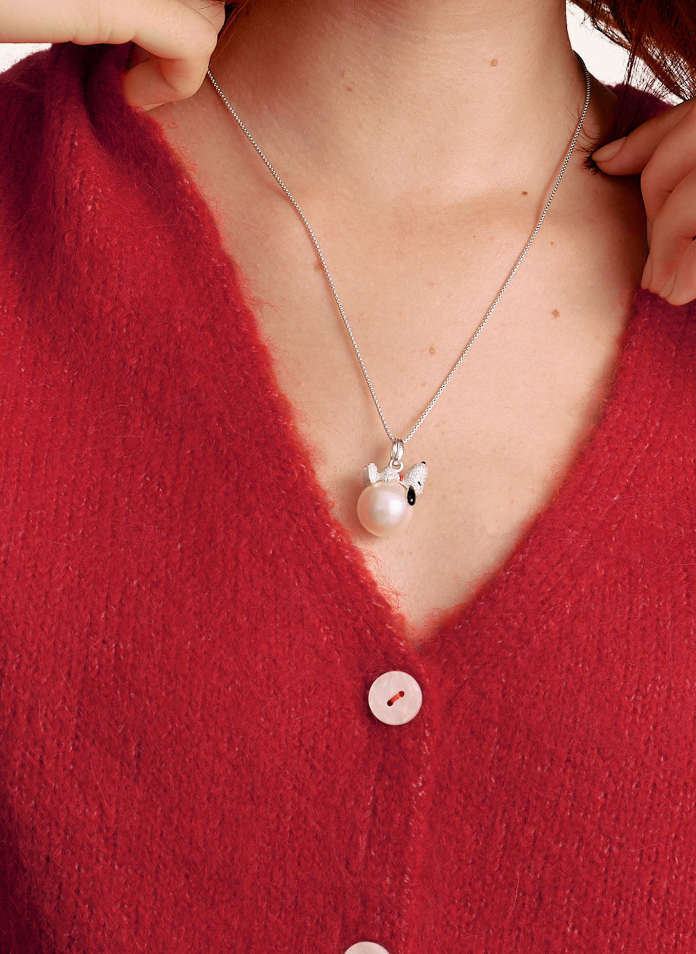 THOMAS SABO Anhänger: SILBER/ WEISS/ SCHWARZ/ ROT