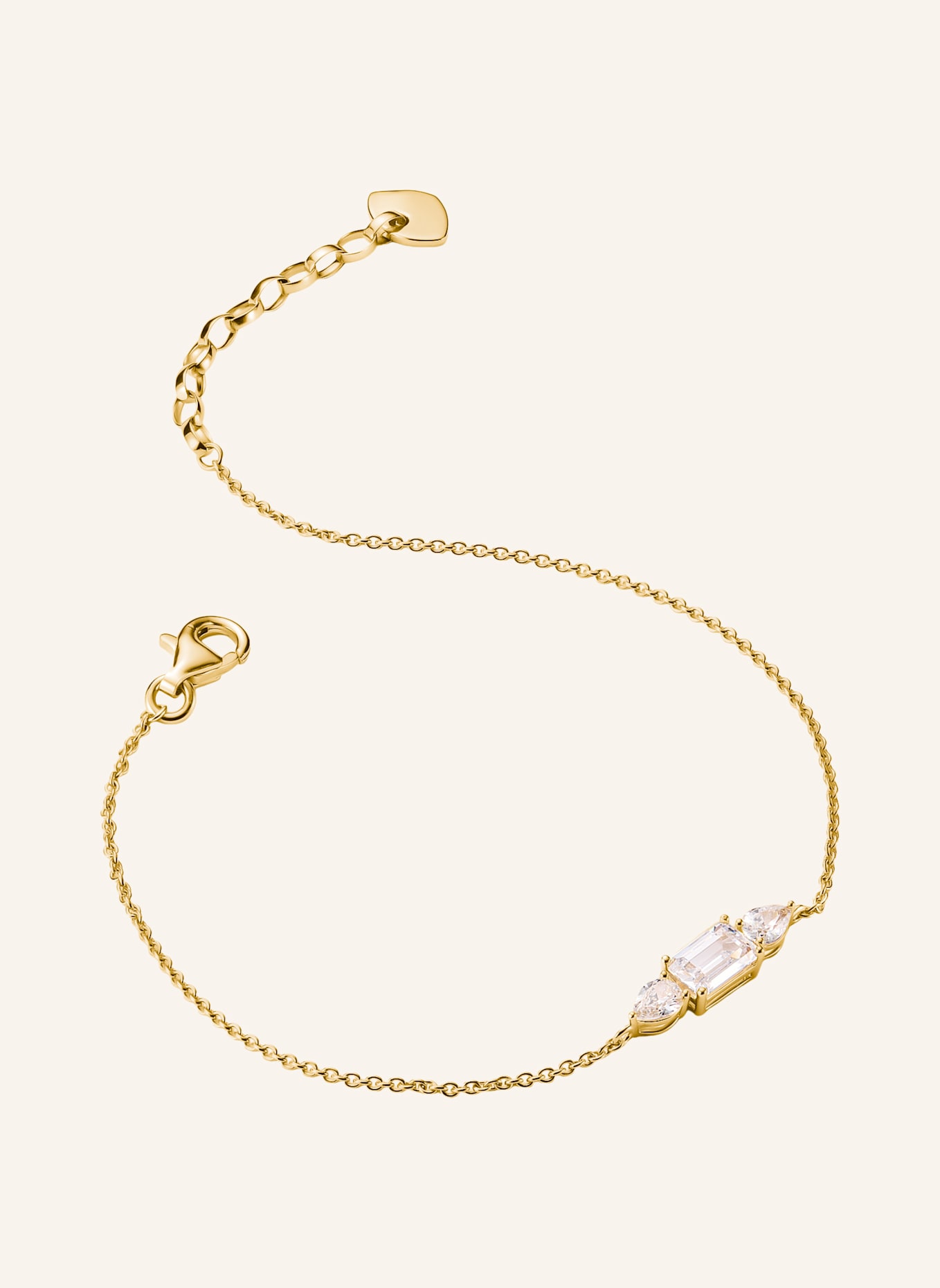 THOMAS SABO Armband: GOLD/ WEISS