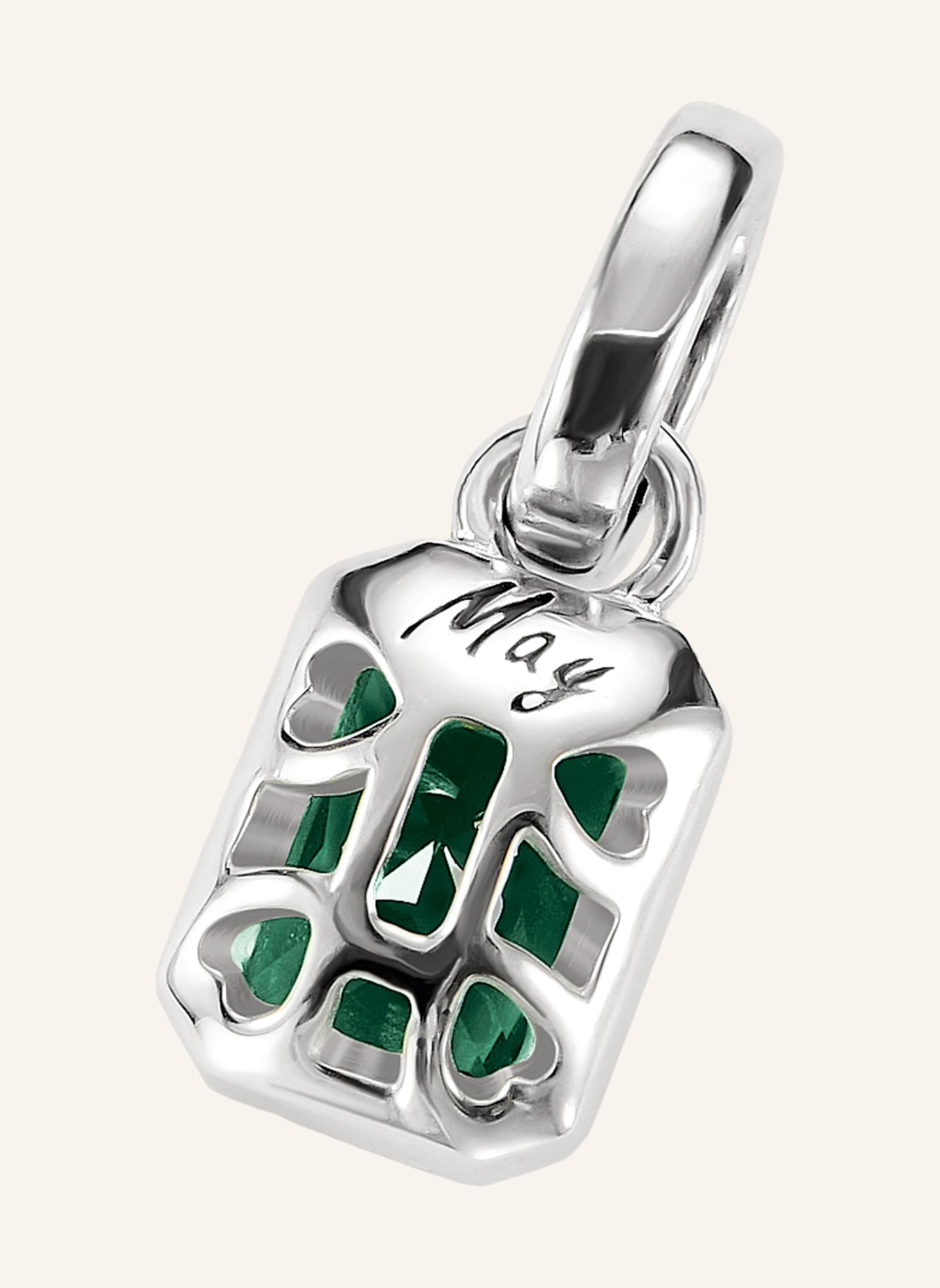 THOMAS SABO Charm-Anhänger: SILBER / GRÜN