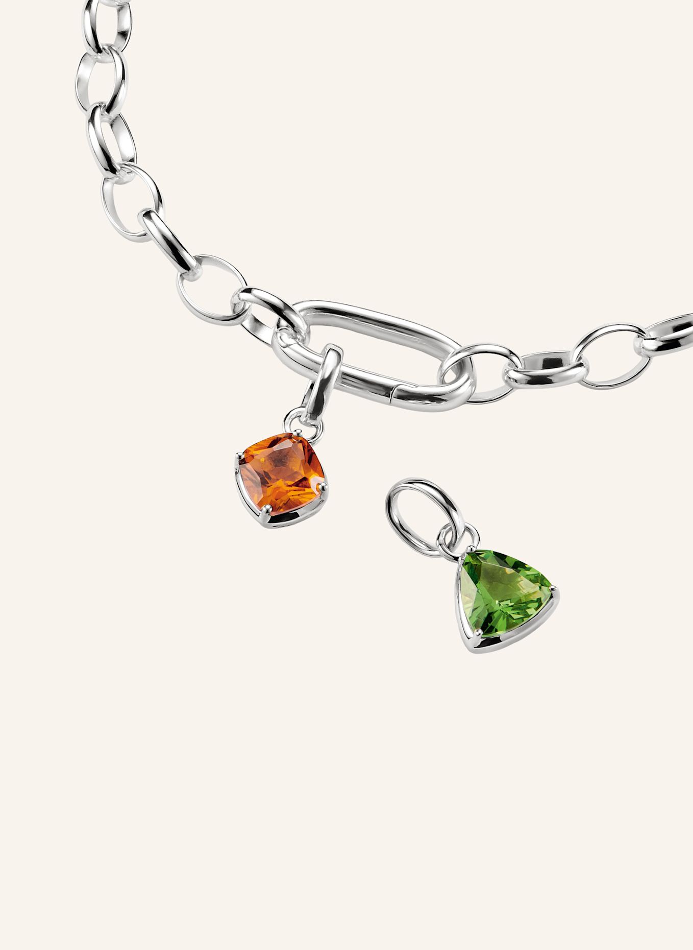 THOMAS SABO Charm-Anhänger: SILBER / GELB