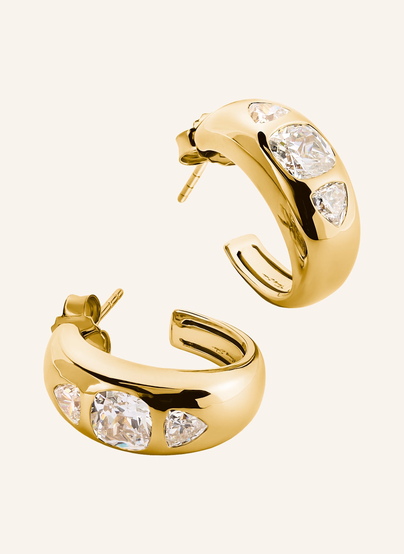 THOMAS SABO Creolen: GOLD/ WEISS