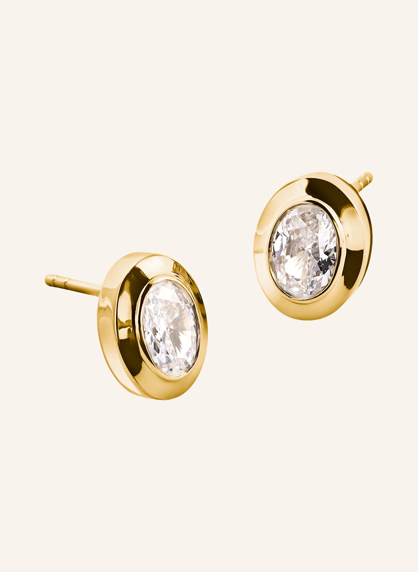 THOMAS SABO Ohrstecker: GOLD/ WEISS