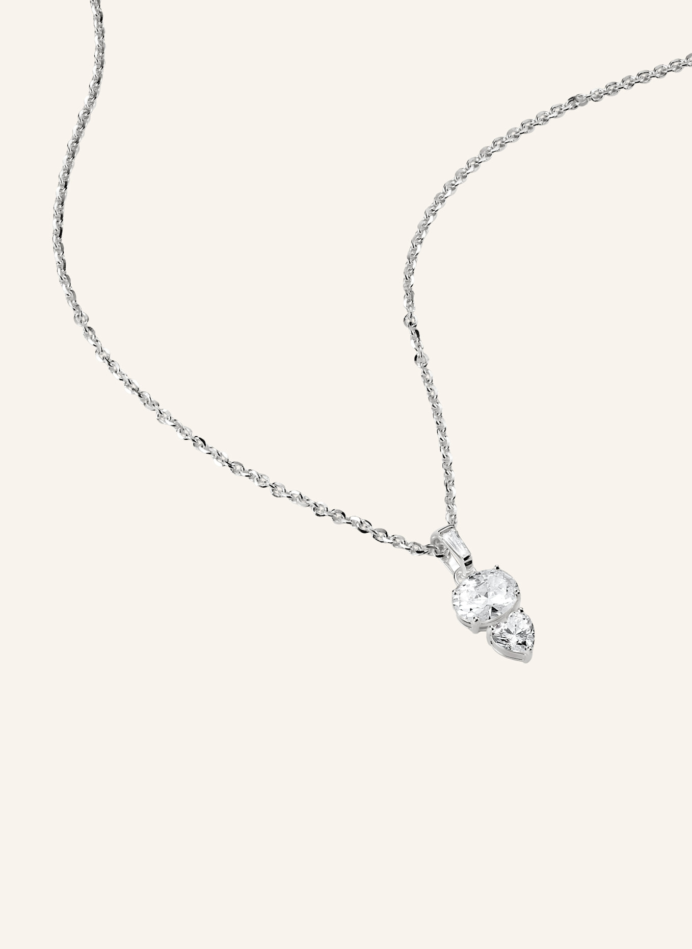 THOMAS SABO Kette: SILBER/ WEISS