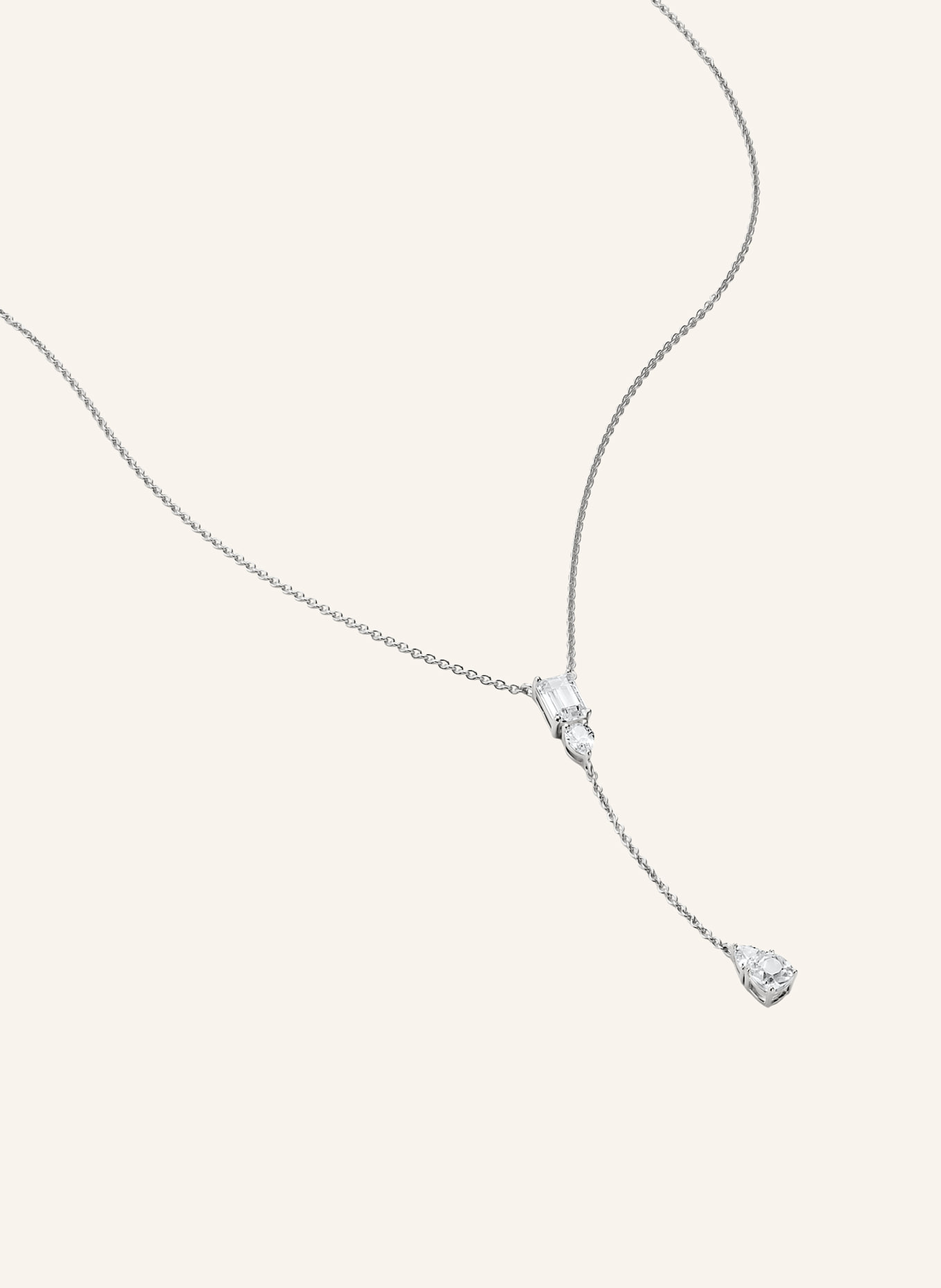 THOMAS SABO Kette: SILBER/ WEISS