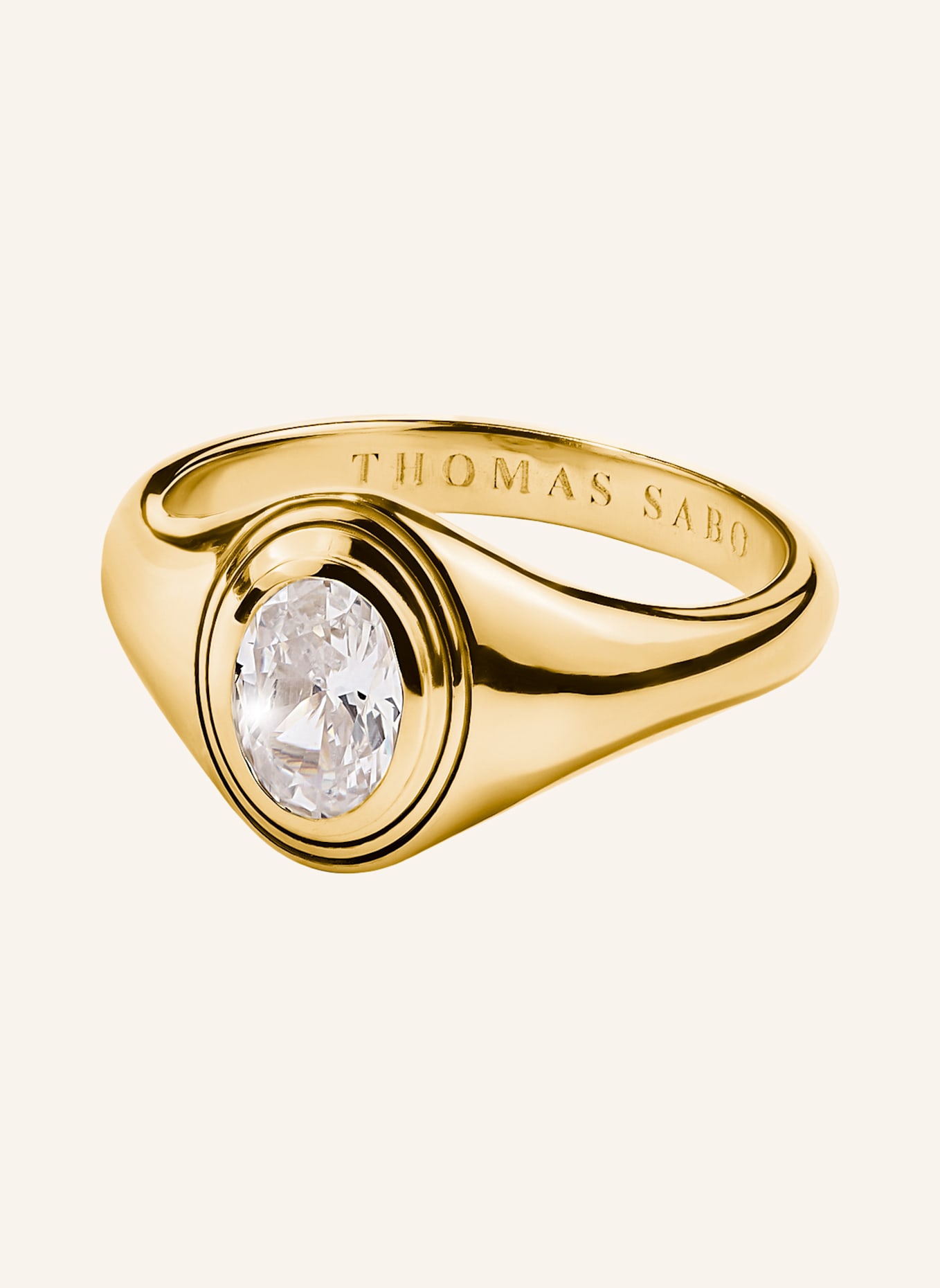 THOMAS SABO Ring: GOLD/ WEISS