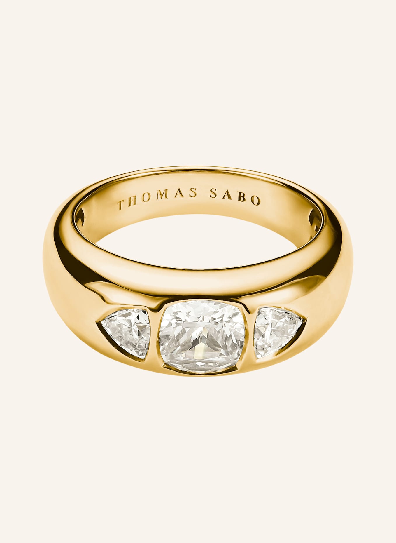 THOMAS SABO Ring: GOLD/ WEISS