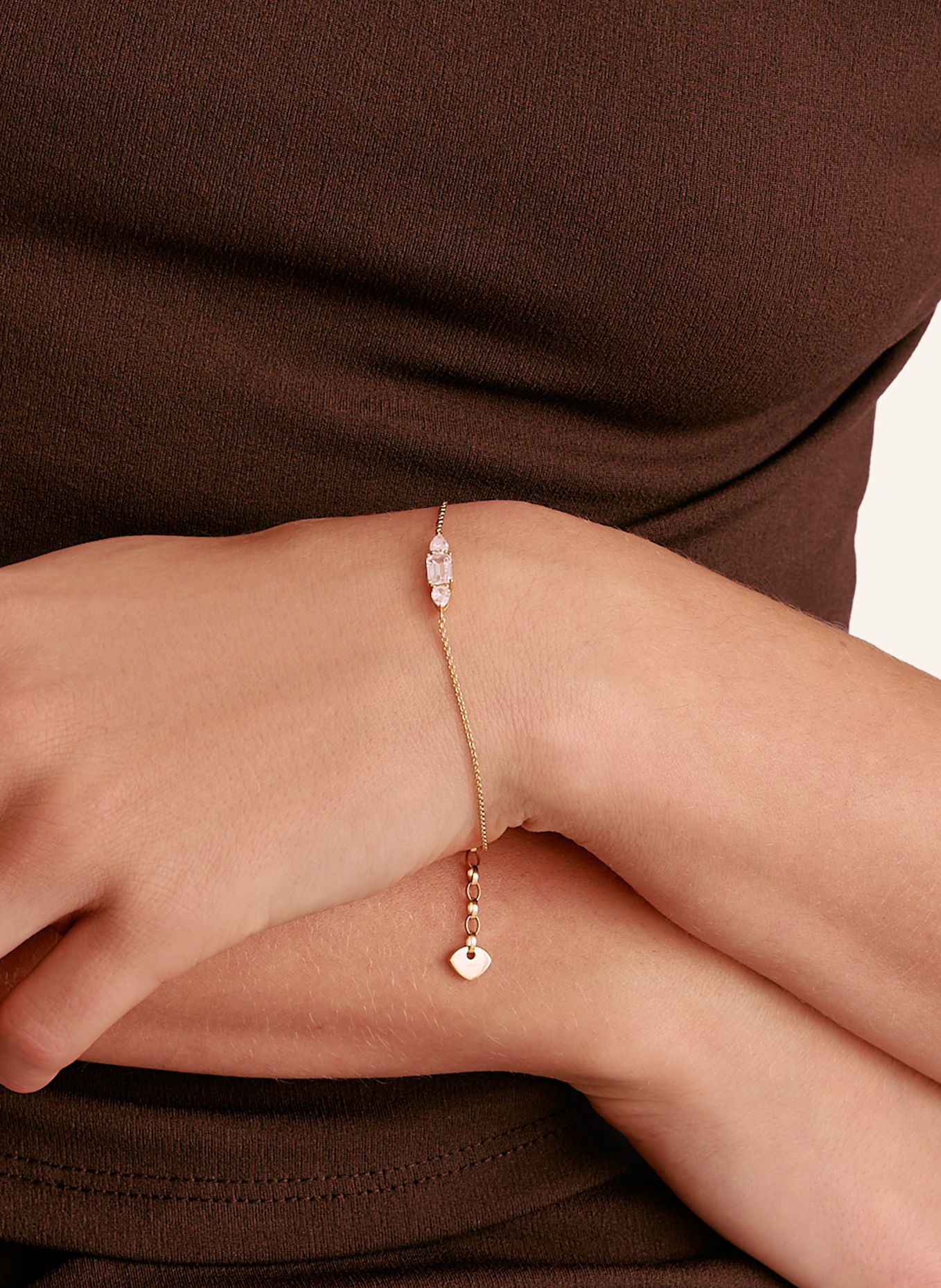 THOMAS SABO Armband: GOLD / WEISS