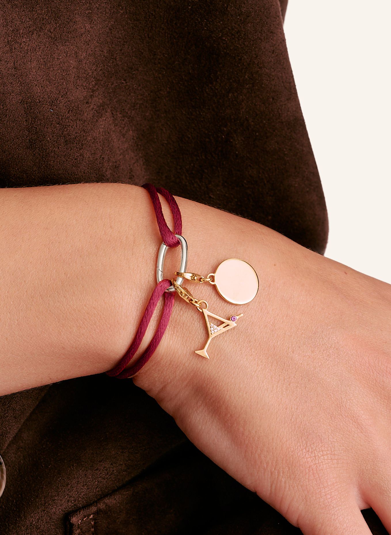 THOMAS SABO Armband: SILBER / ROT