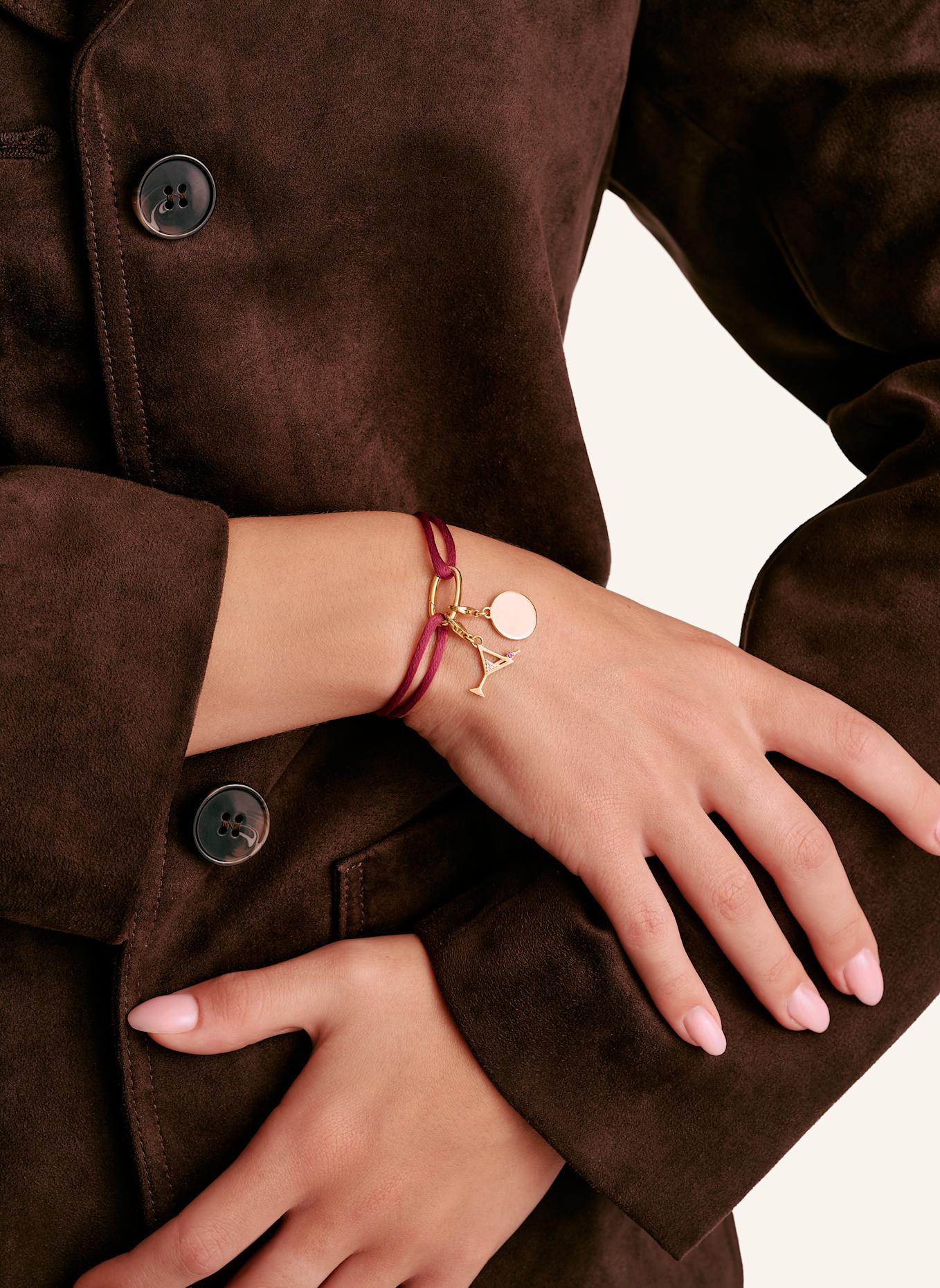 THOMAS SABO Armband: GOLD/ ROT