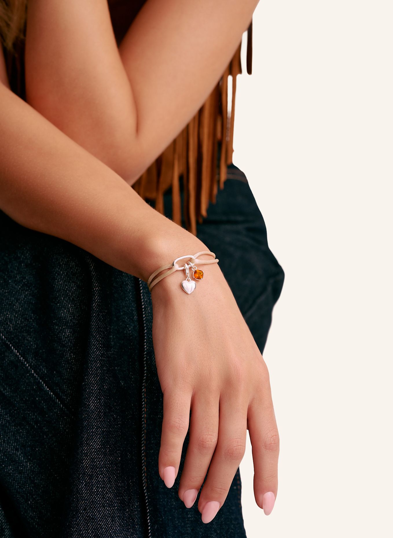 THOMAS SABO Charm-Anhänger: SILBER / GELB