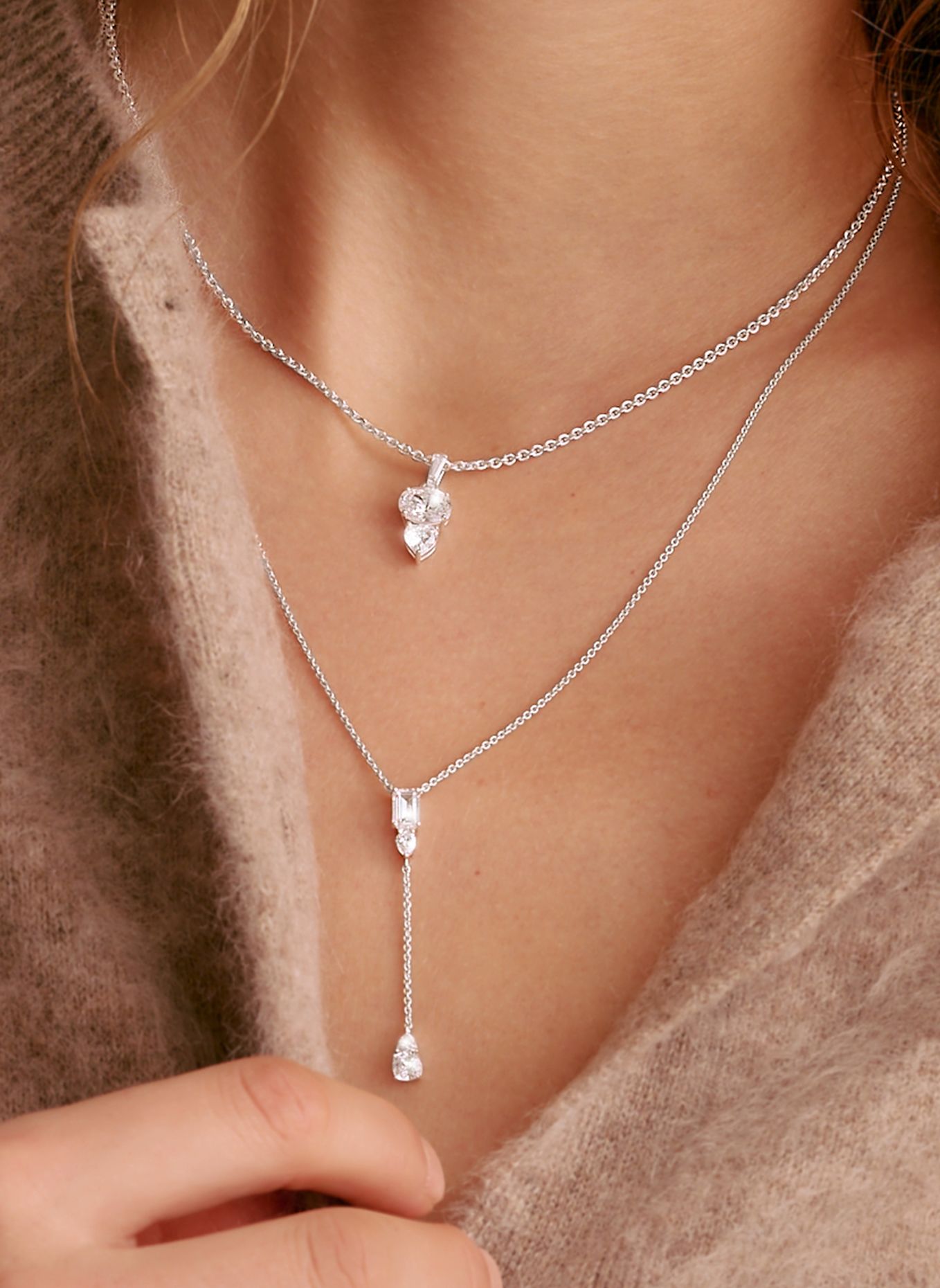 THOMAS SABO Kette: SILBER / WEISS