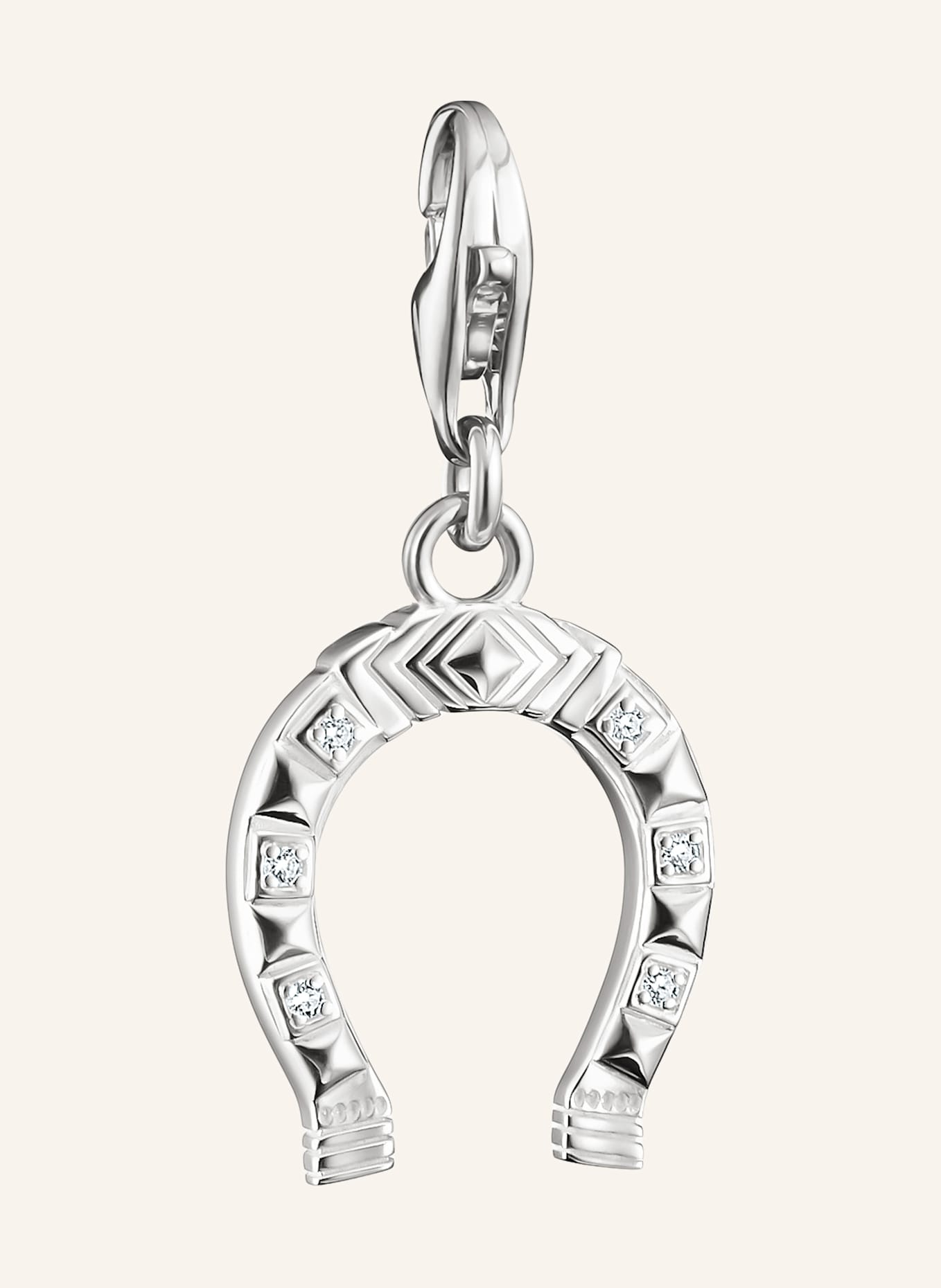 THOMAS SABO Charm-Anhänger: SILBER/ WEISS