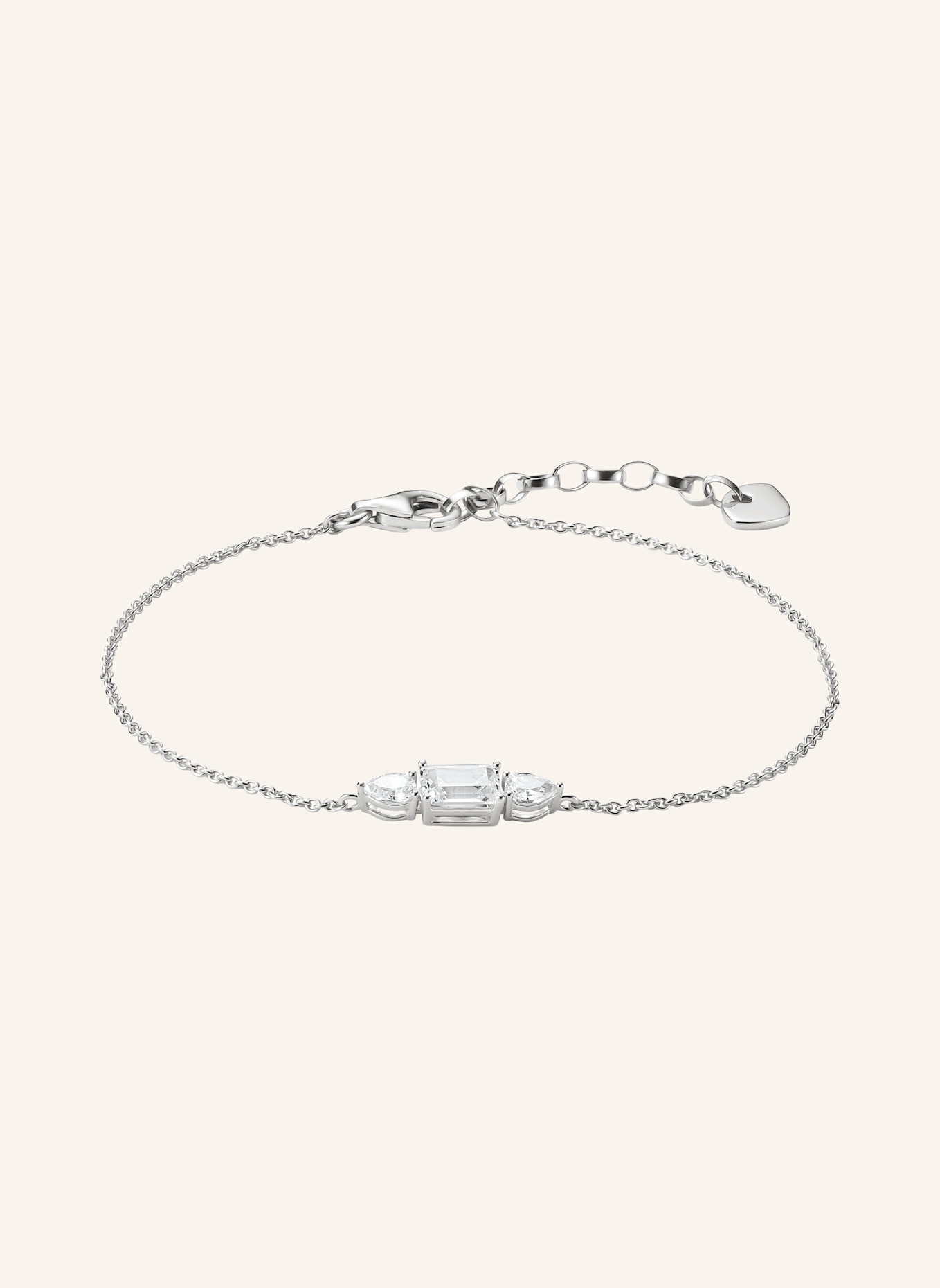 THOMAS SABO Armband: SILBER/ WEISS