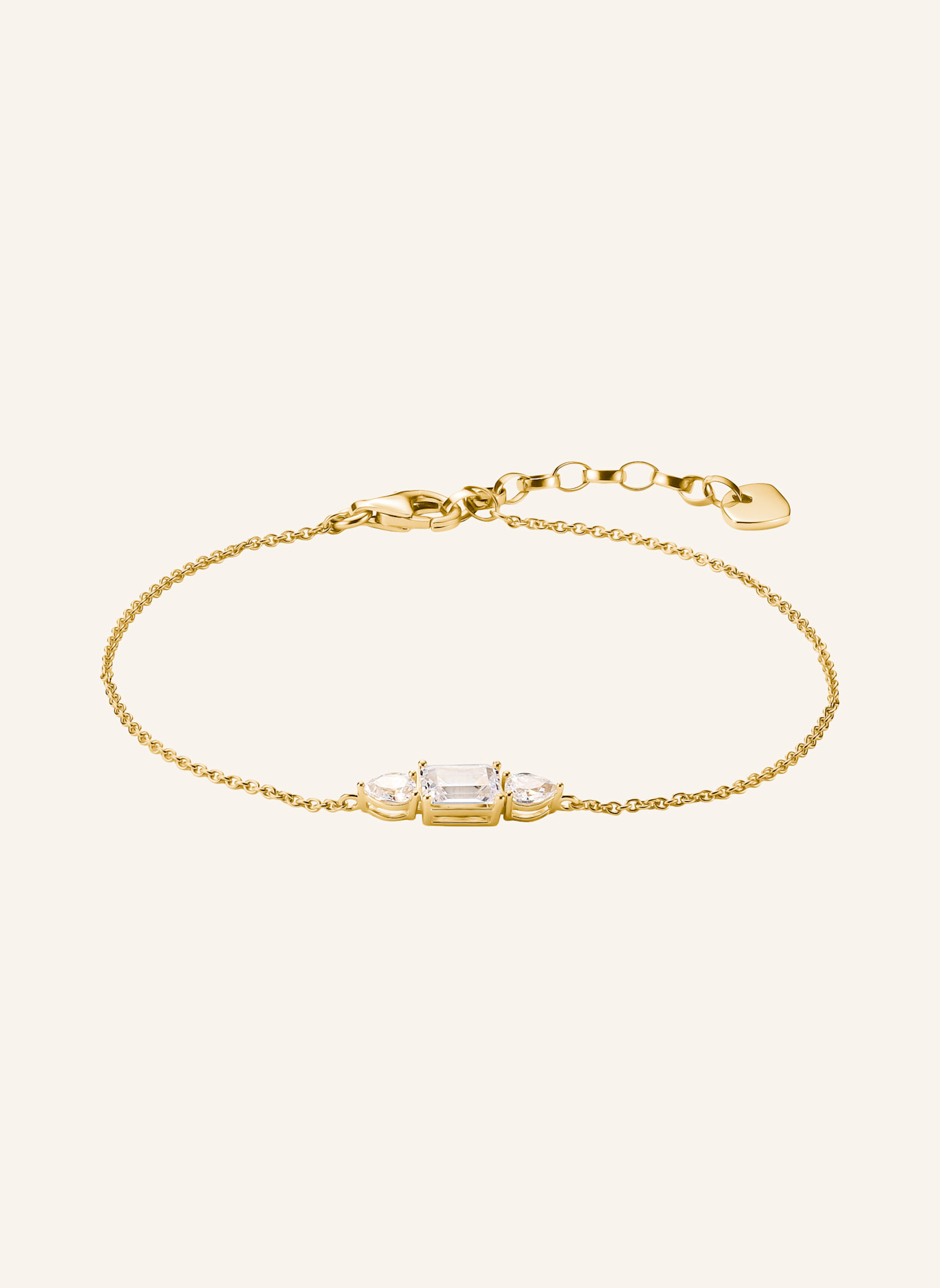 THOMAS SABO Armband: GOLD/ WEISS
