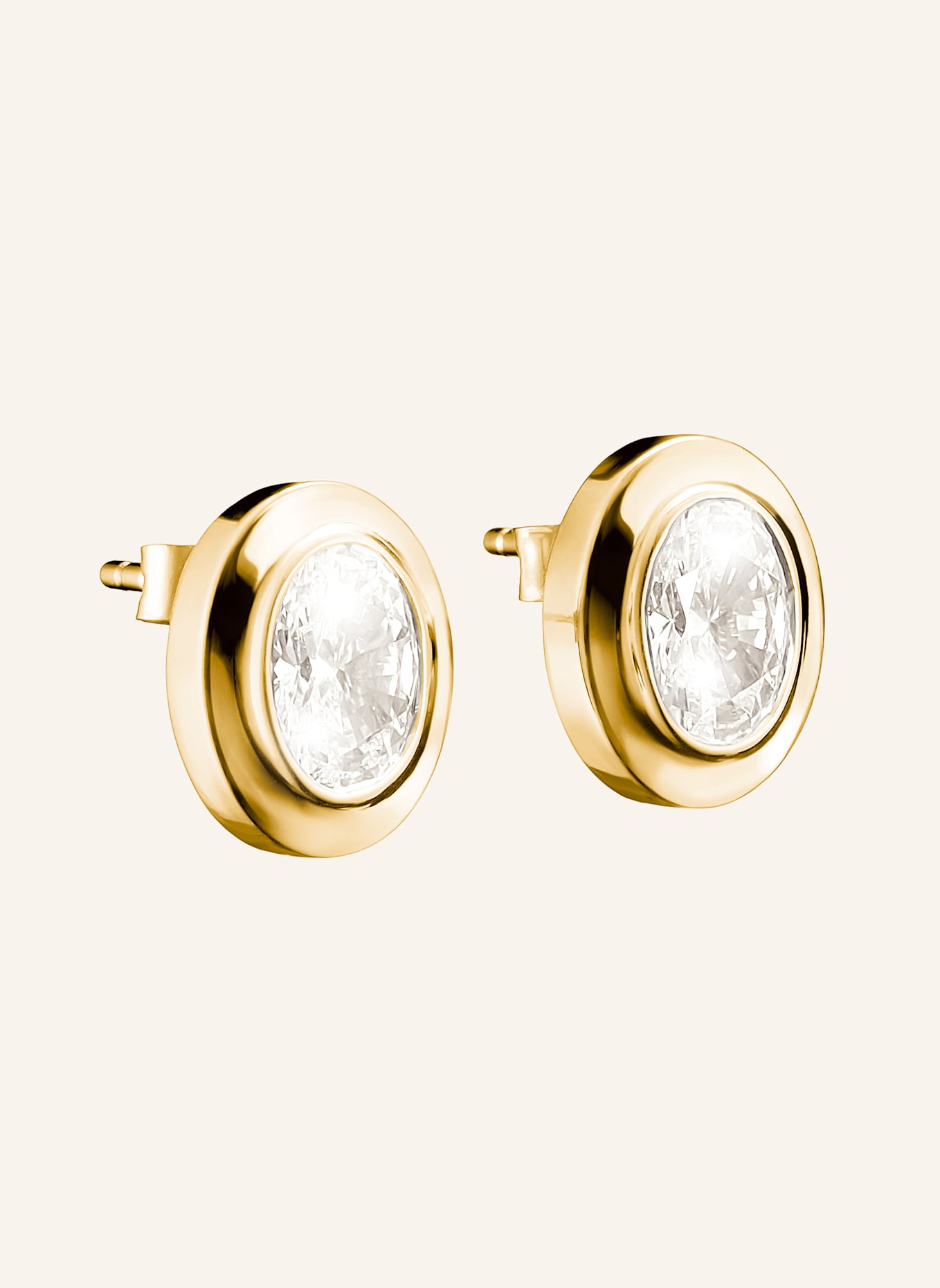 THOMAS SABO Ohrstecker: GOLD/ WEISS