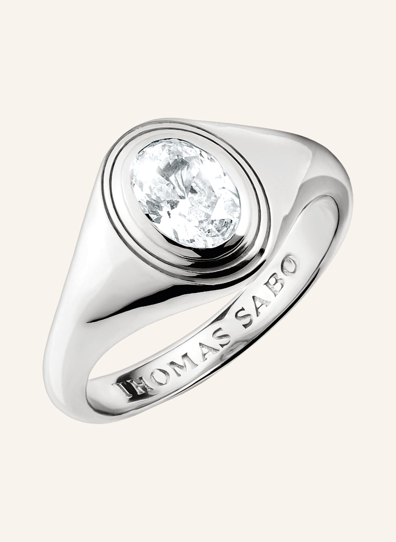 THOMAS SABO Ring: SILBER/ WEISS