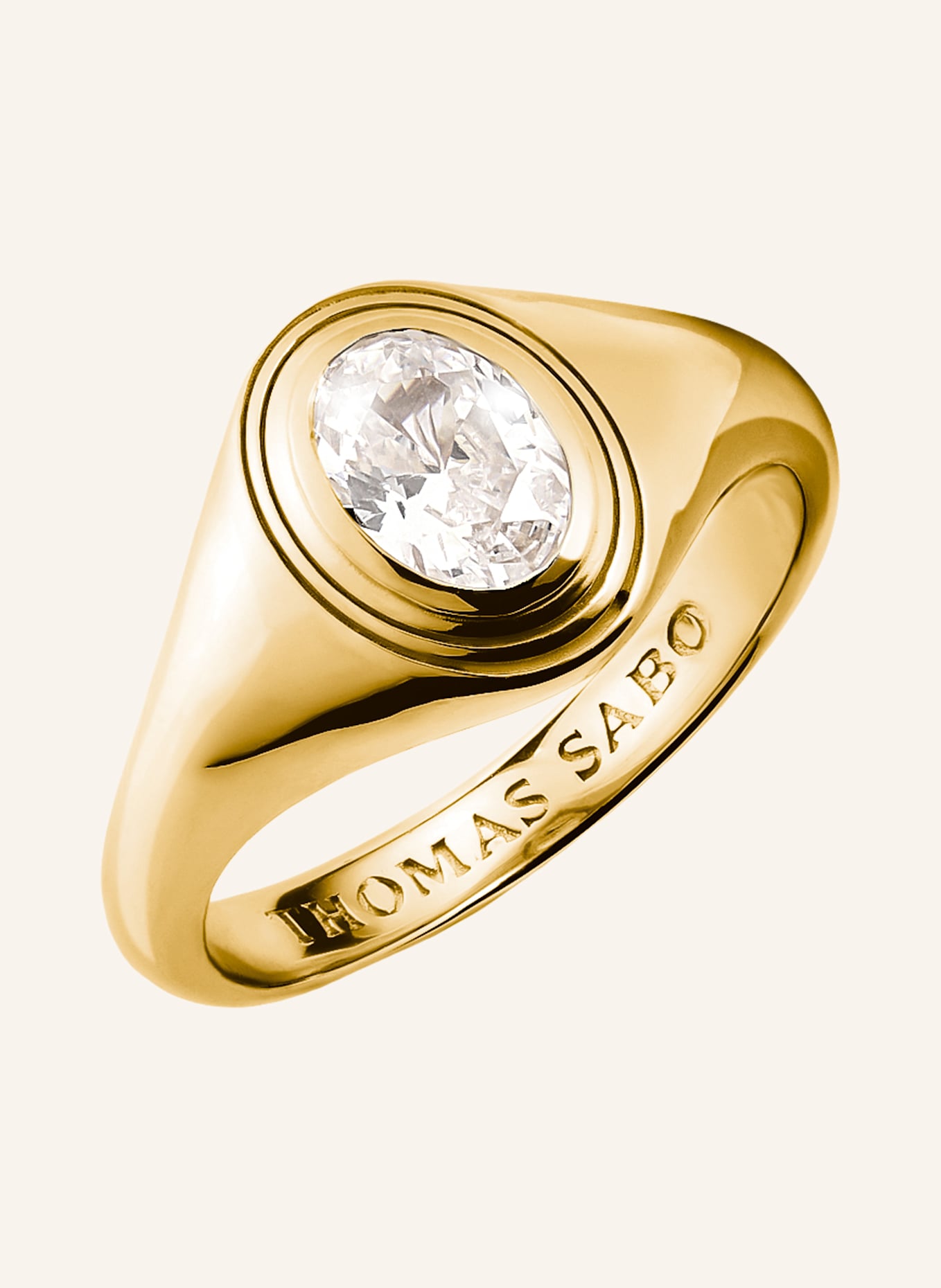 THOMAS SABO Ring: GOLD/ WEISS