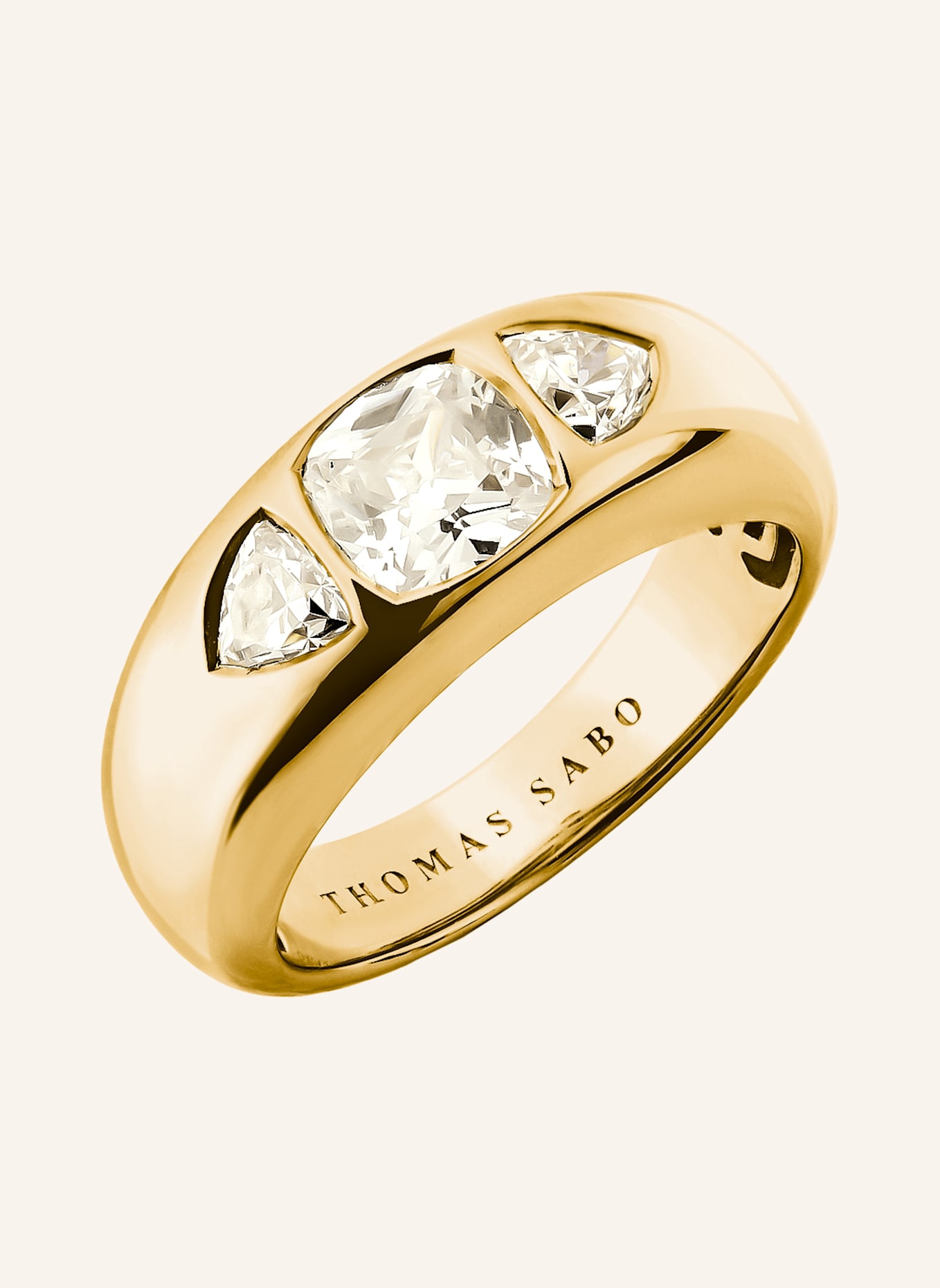 THOMAS SABO Ring: GOLD/ WEISS