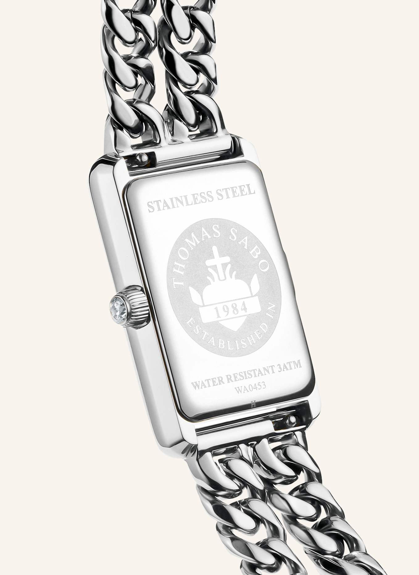THOMAS SABO Damenuhr: SILBER/ SCHWARZ