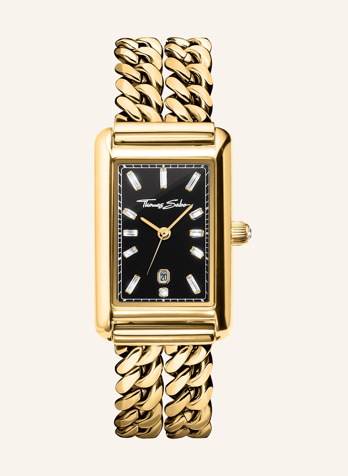 THOMAS SABO Damenuhr: GOLD/ SCHWARZ