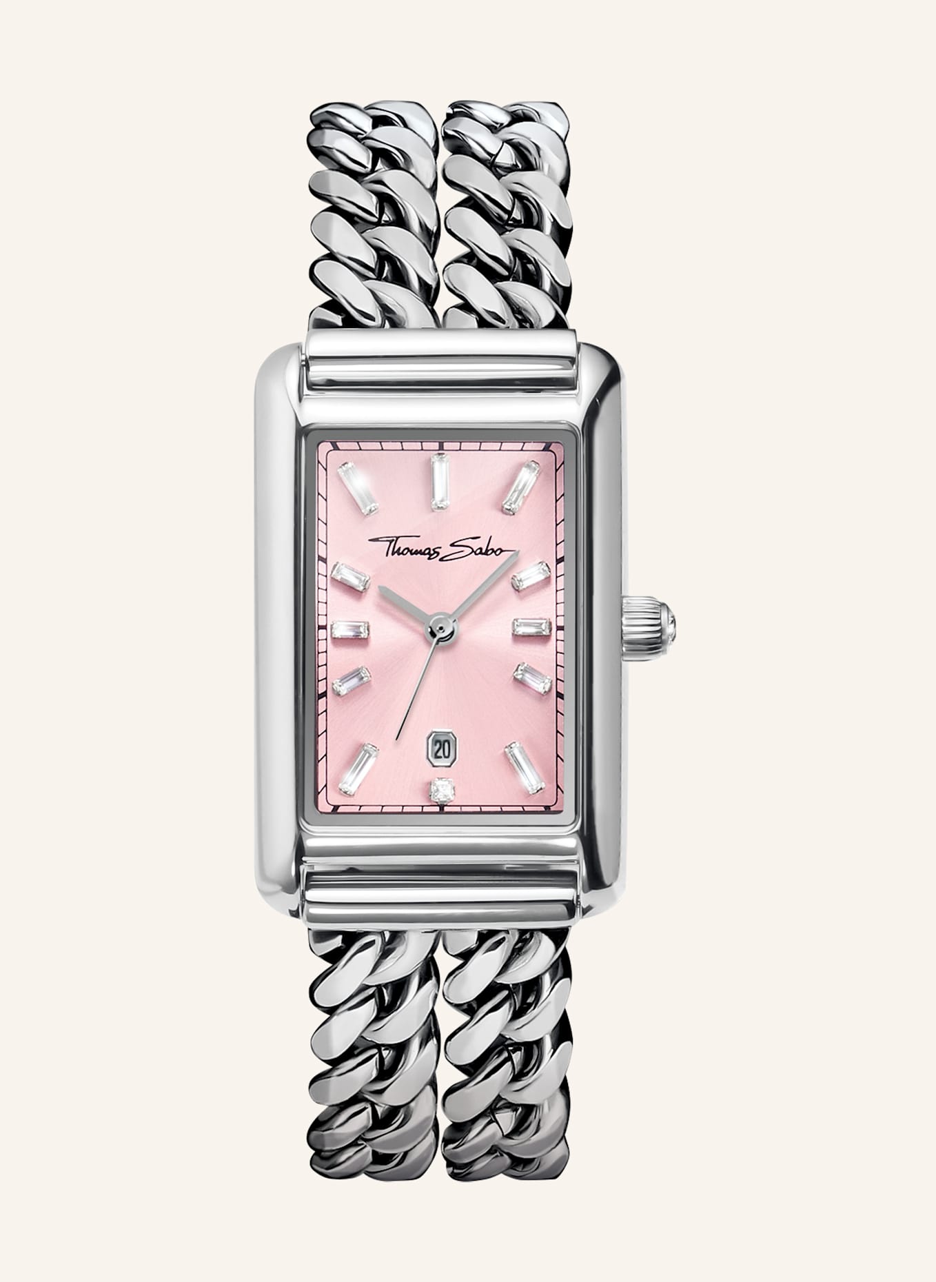 THOMAS SABO Damenuhr: SILBER/ ROSA