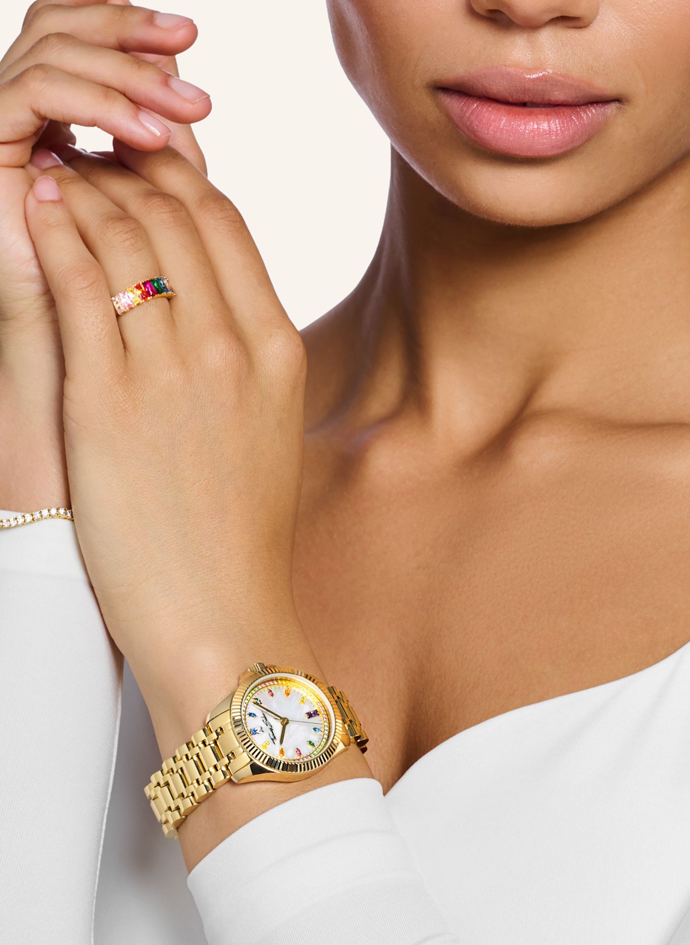 THOMAS SABO Damenuhr: GOLD