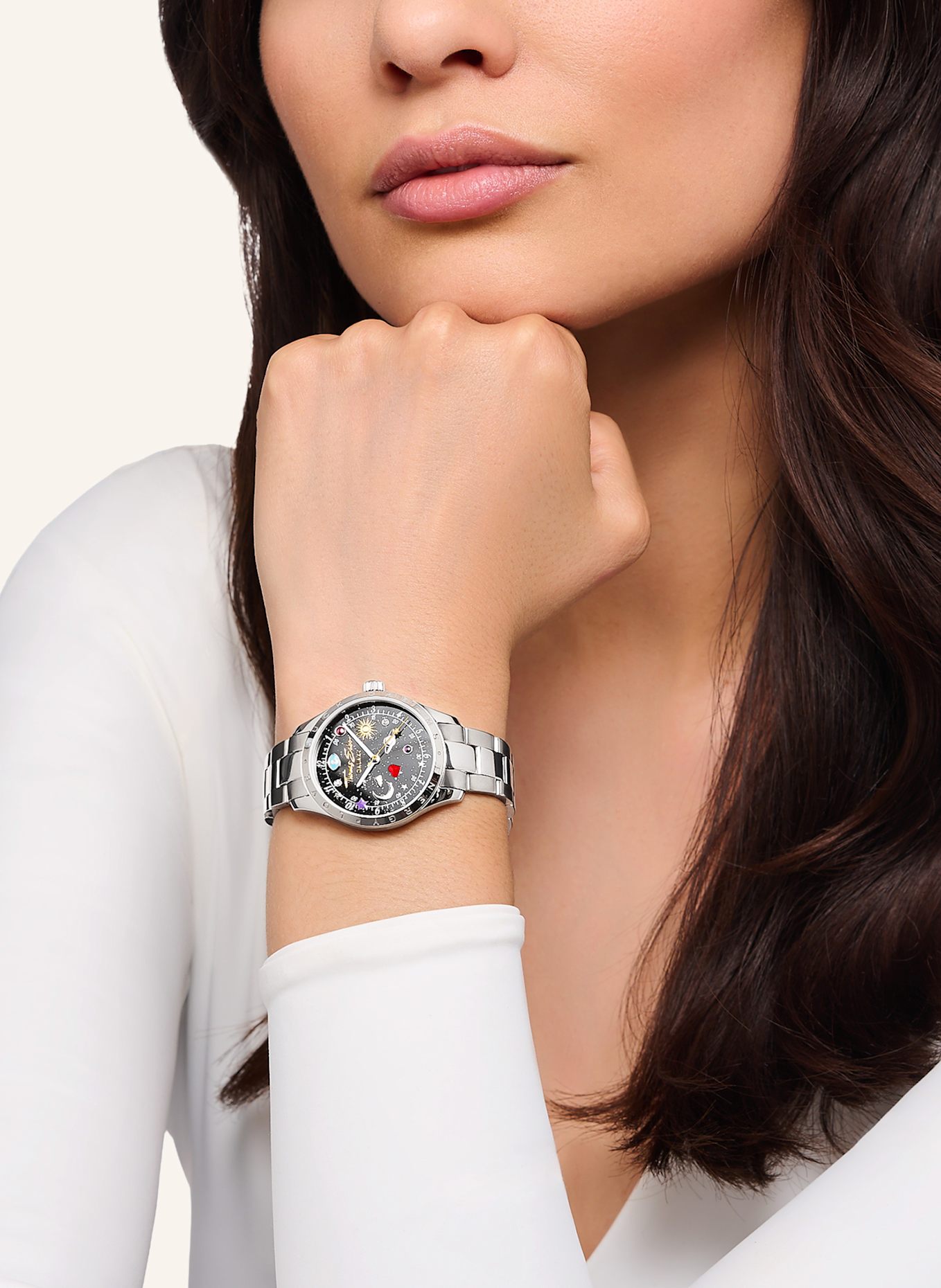 THOMAS SABO Damenuhr: SILBER/ BLAU