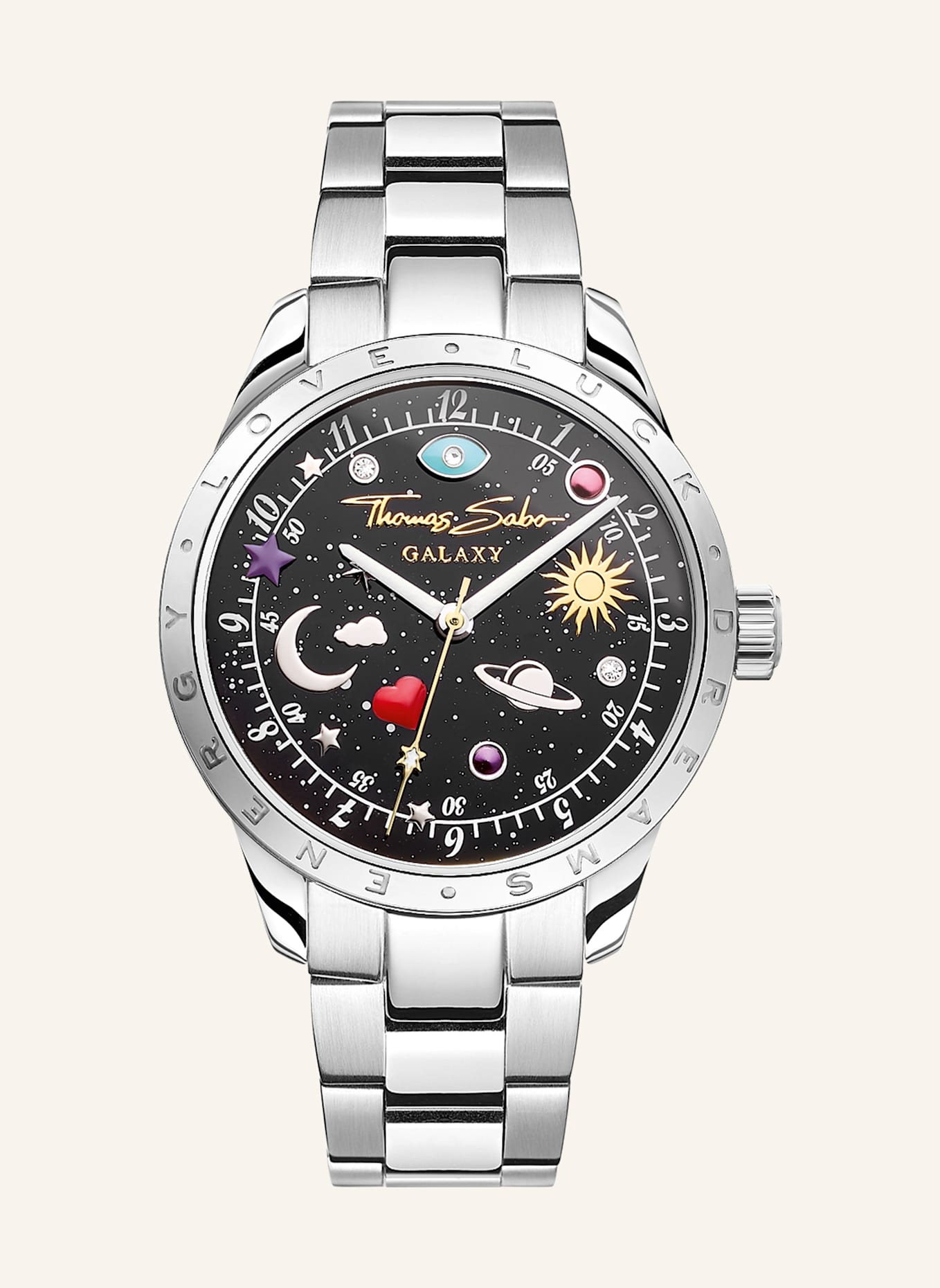 THOMAS SABO Damenuhr: SILBER/ BLAU