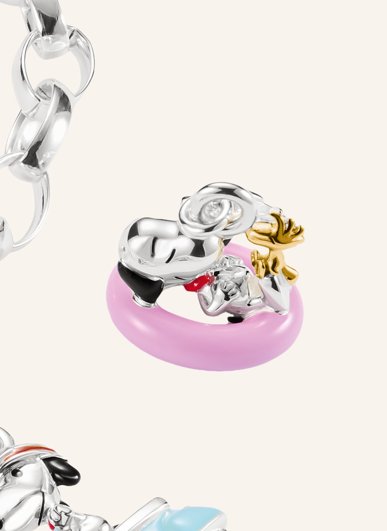 THOMAS SABO Charm-Anhänger: SILBER/ GOLD