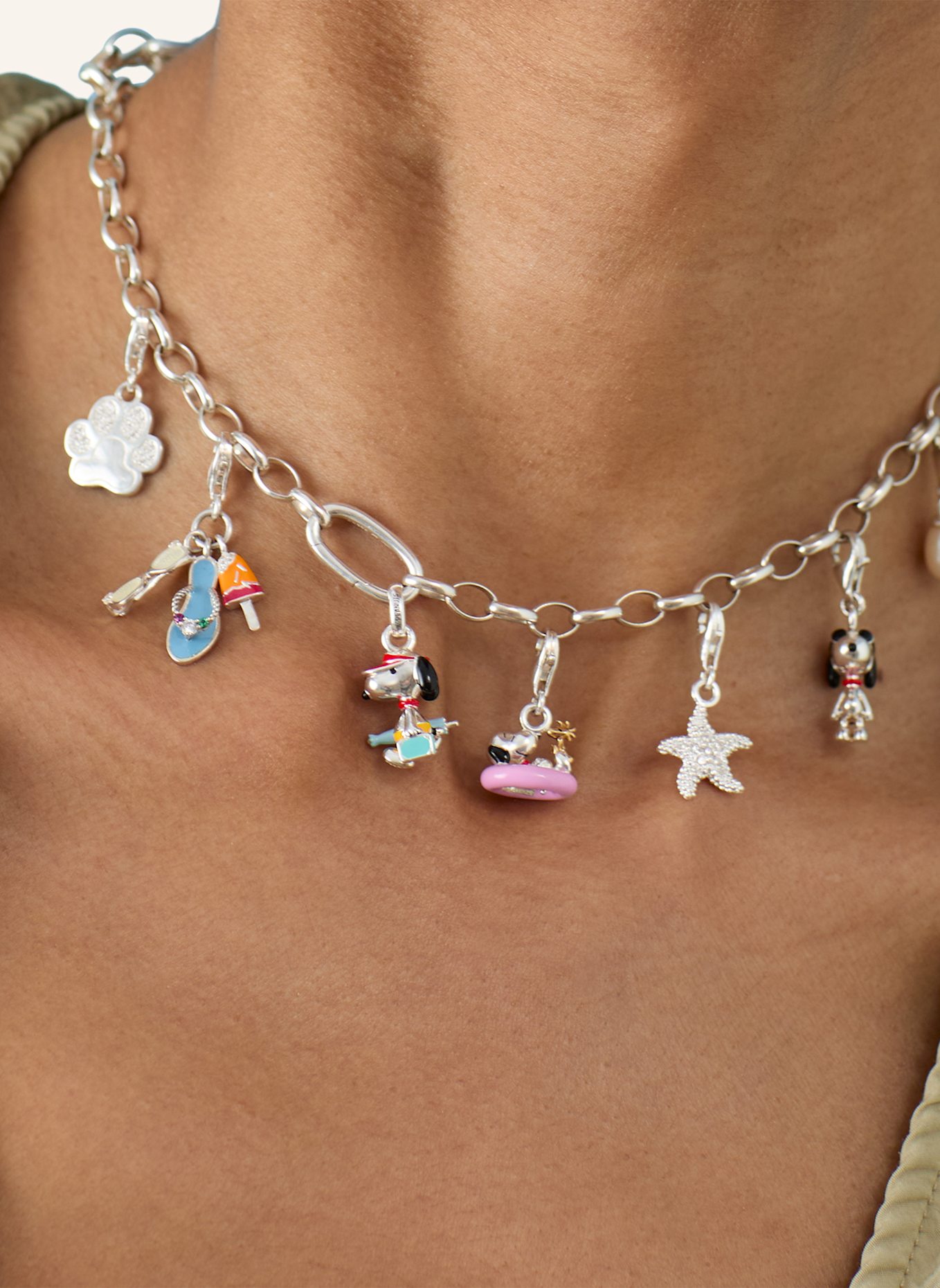 THOMAS SABO Charm-Anhänger: SILBER/ GOLD