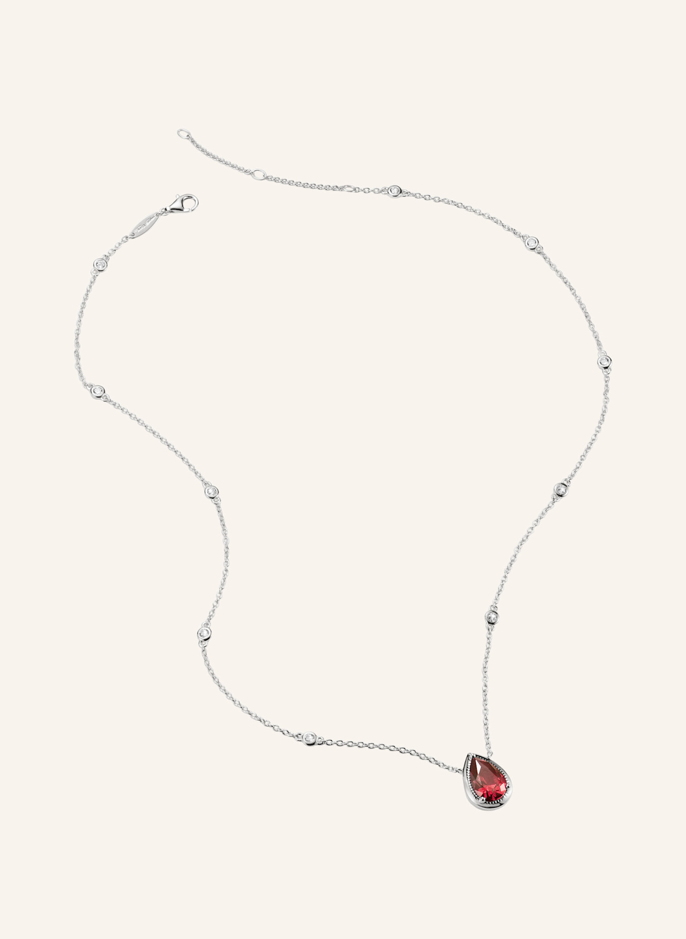 THOMAS SABO Kette: SILBER/ WEISS/ ROT