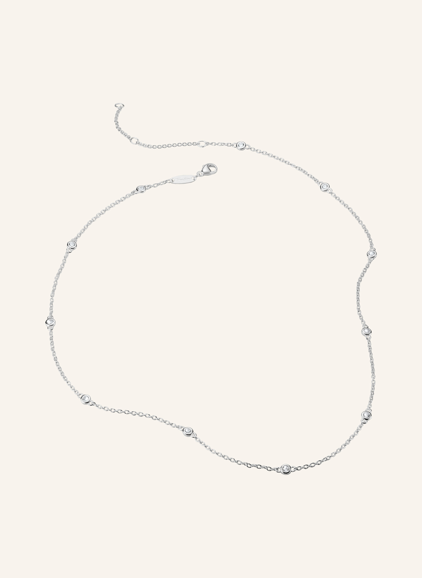 THOMAS SABO Kette: SILBER/ WEISS