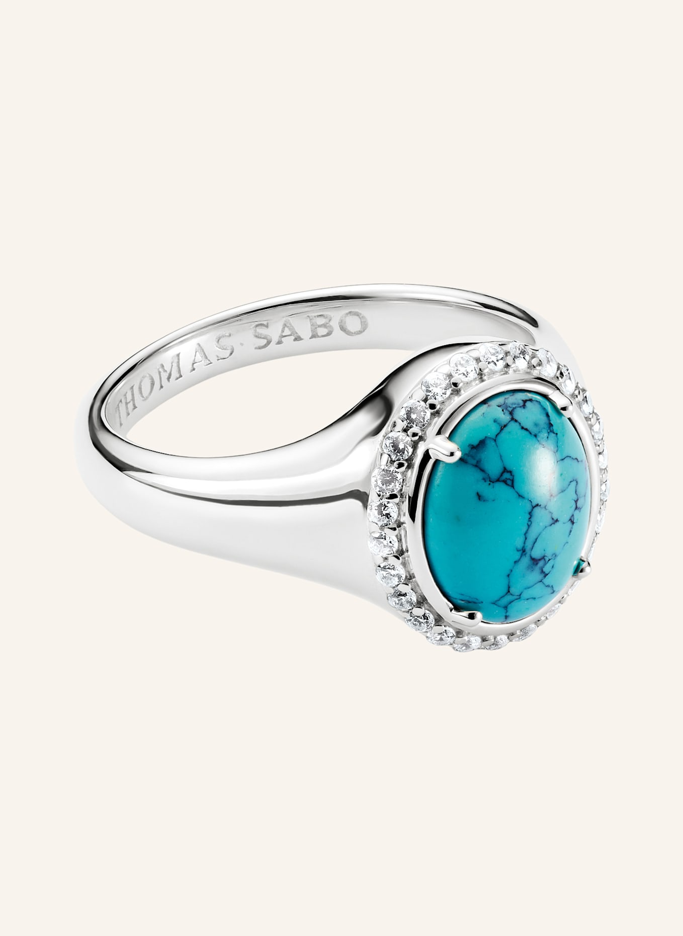 THOMAS SABO Ring: SILBER/ WEISS/ TÜRKIS