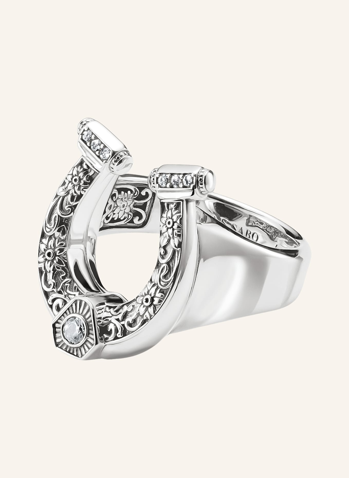 THOMAS SABO Ring: SILBER/ WEISS