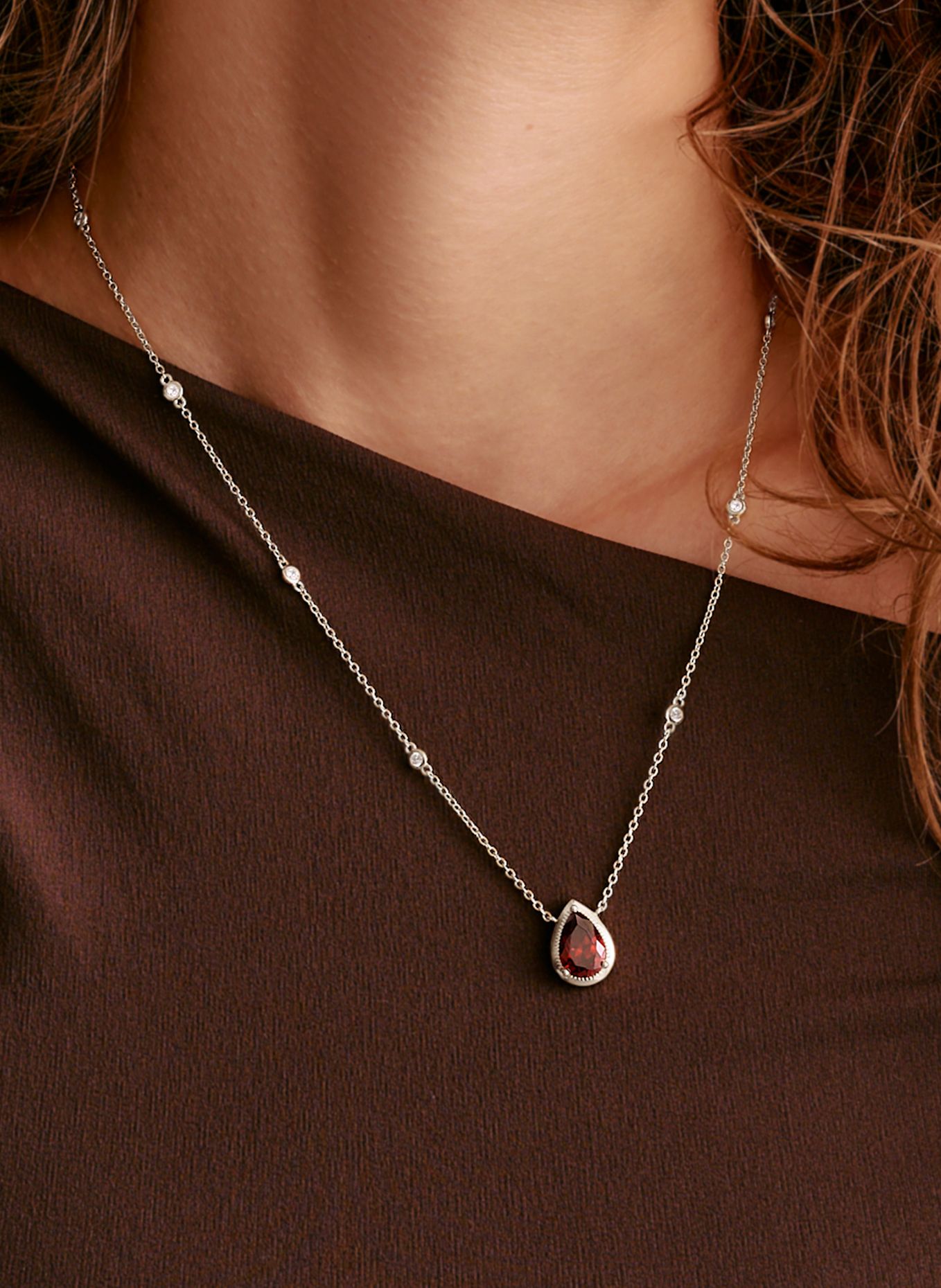 THOMAS SABO Kette: SILBER / WEISS / ROT