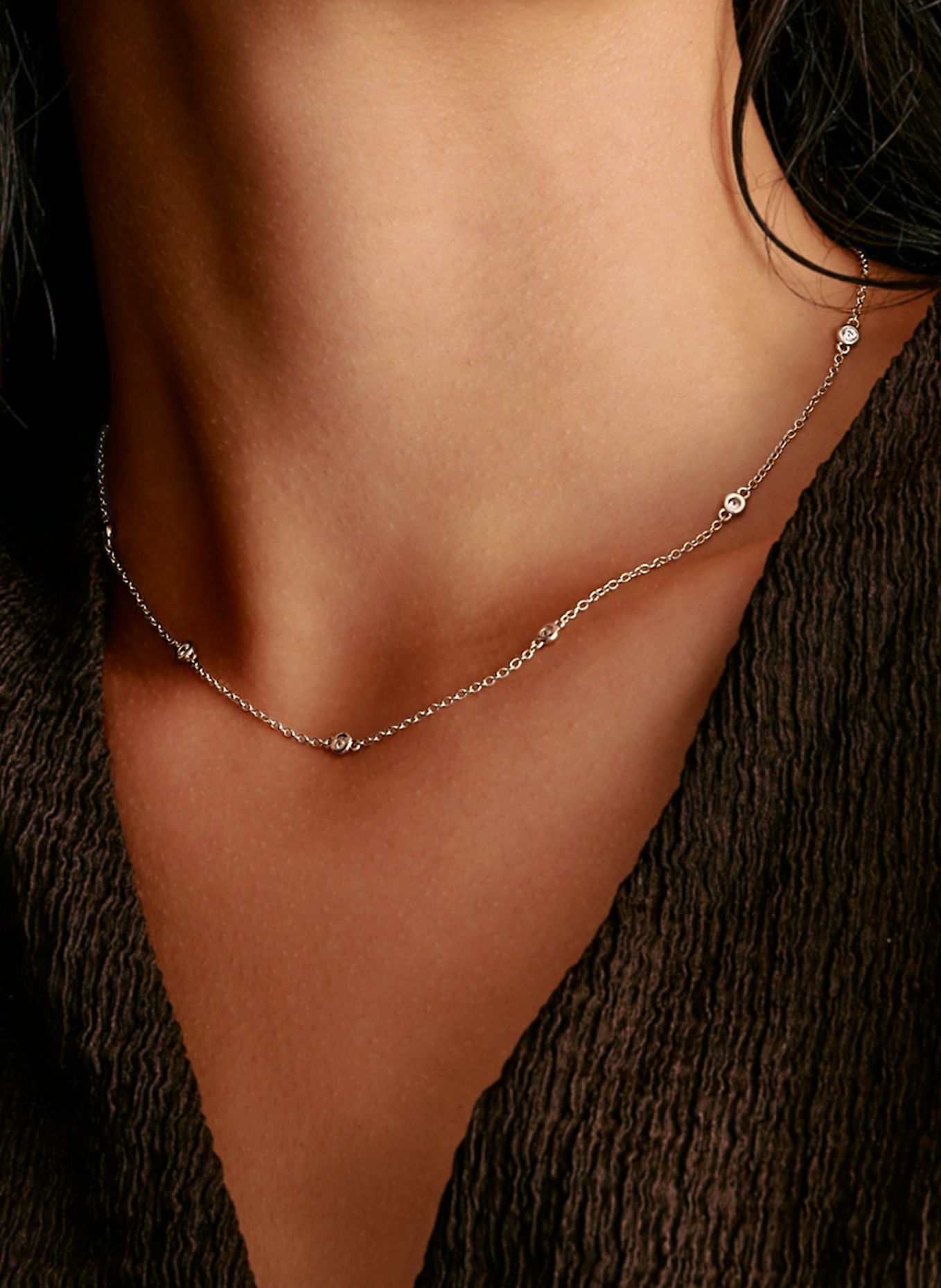 THOMAS SABO Kette: SILBER / WEISS