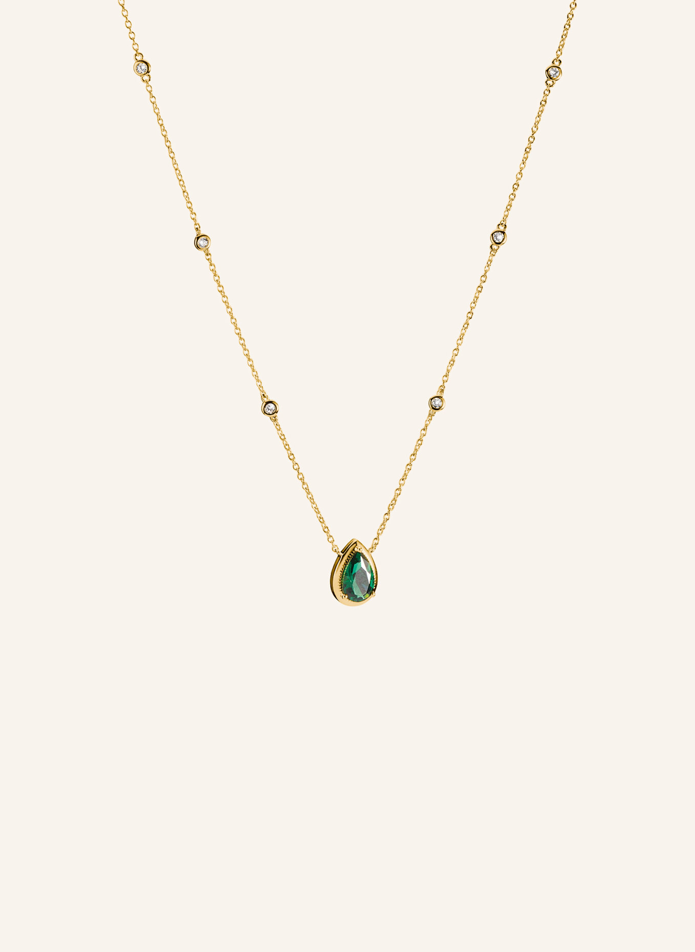 THOMAS SABO Kette: GOLD/ GRÜN