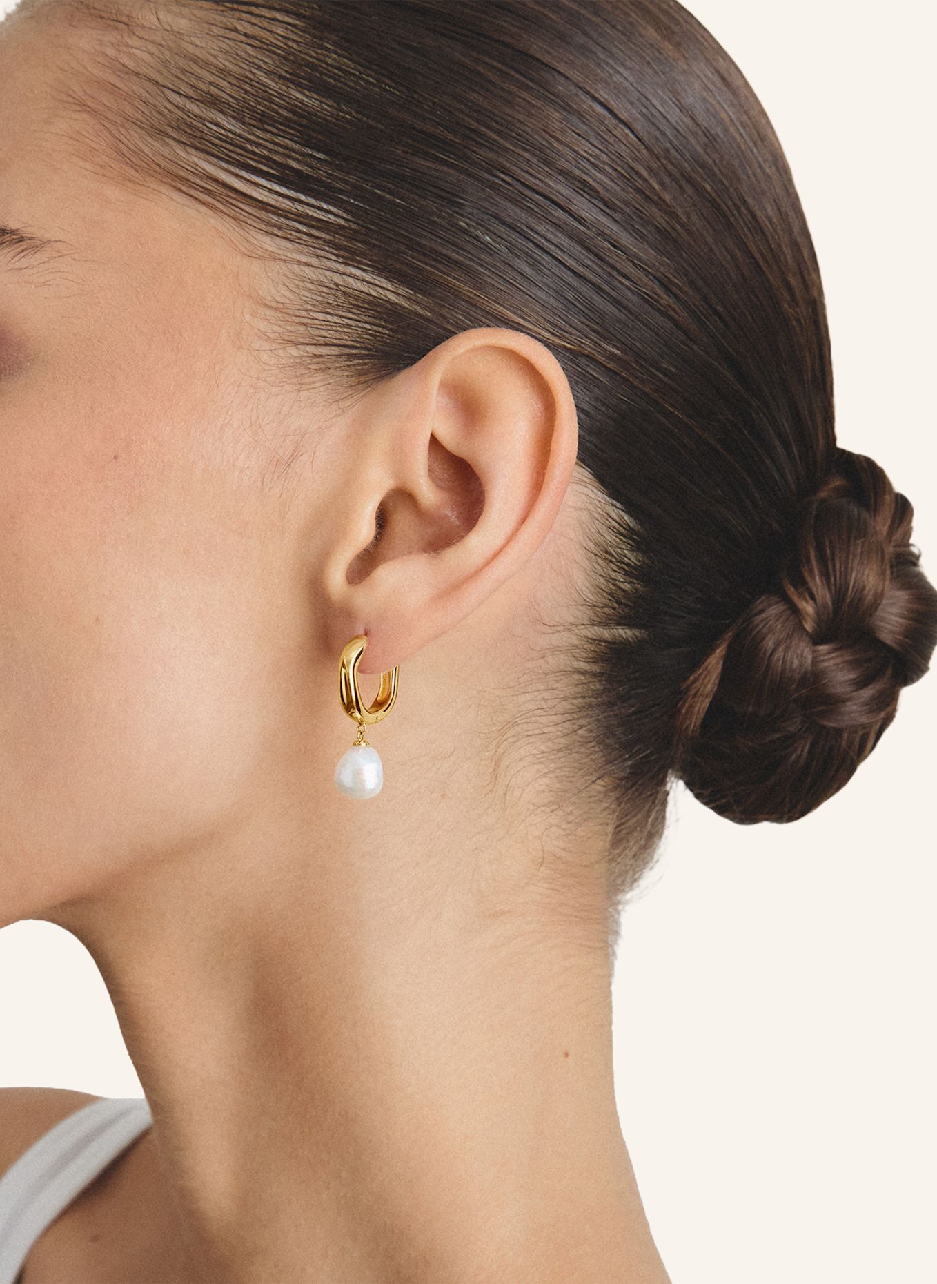 THOMAS SABO Creolen: WEISS / GOLD