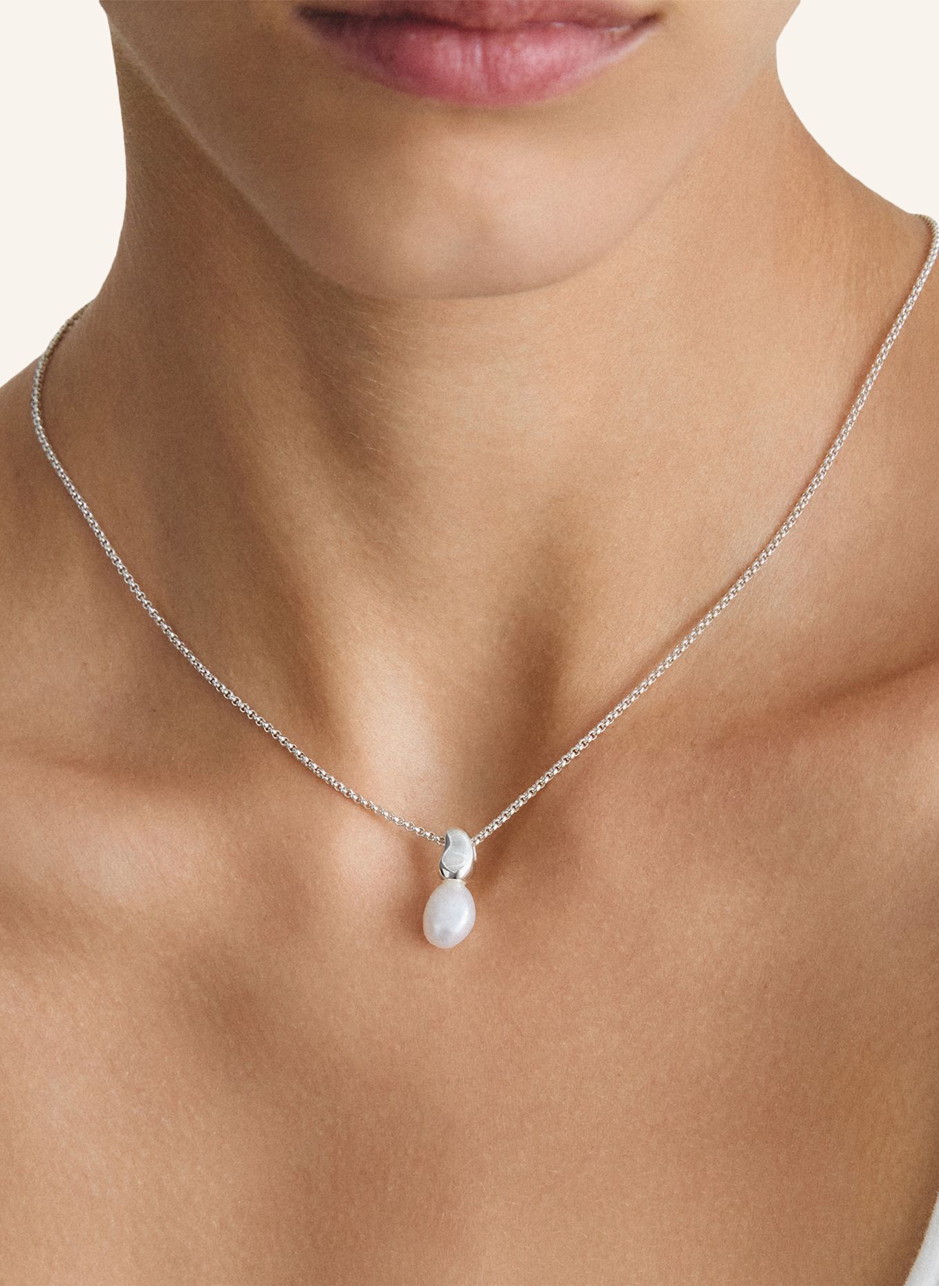 THOMAS SABO Kette: SILBER / WEISS