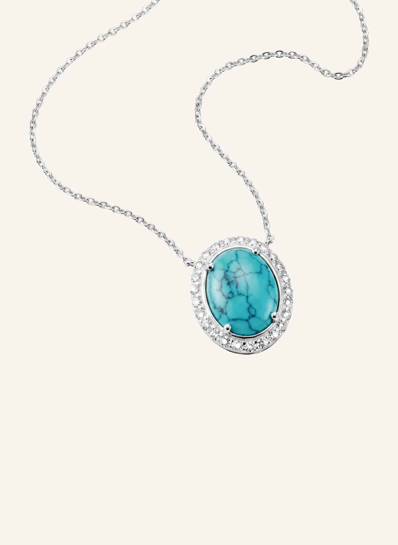 THOMAS SABO Kette: SILBER/ WEISS/ TÜRKIS